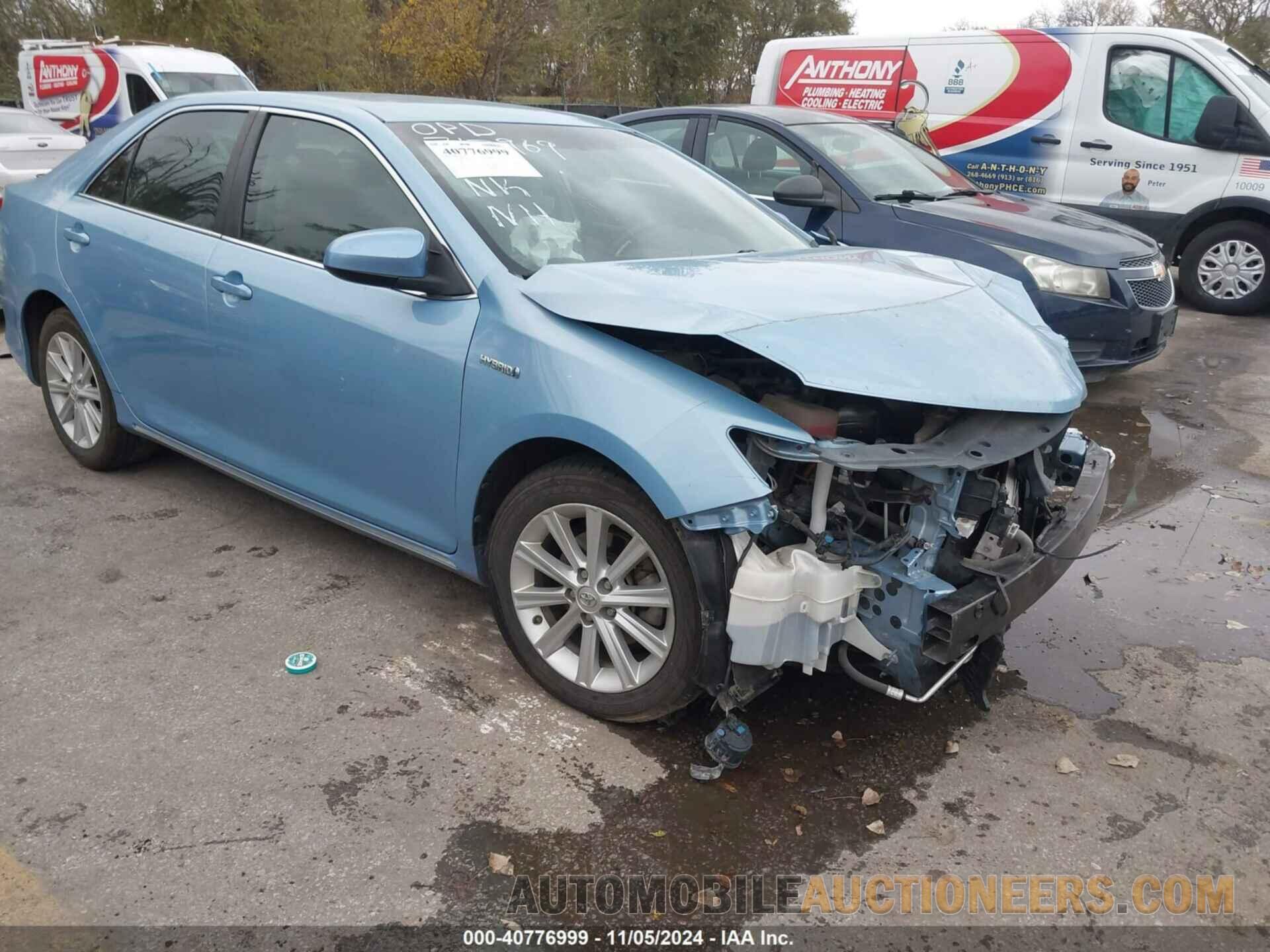 4T1BD1FK6EU100725 TOYOTA CAMRY HYBRID 2014