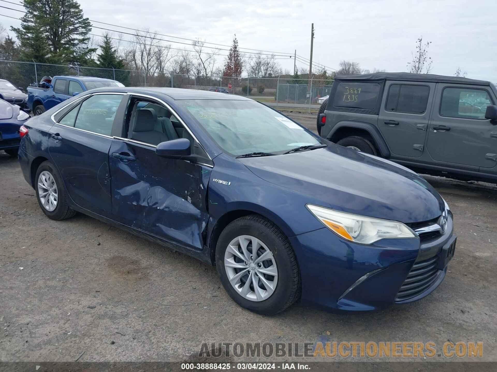 4T1BD1FK6GU186105 TOYOTA CAMRY HYBRID 2016