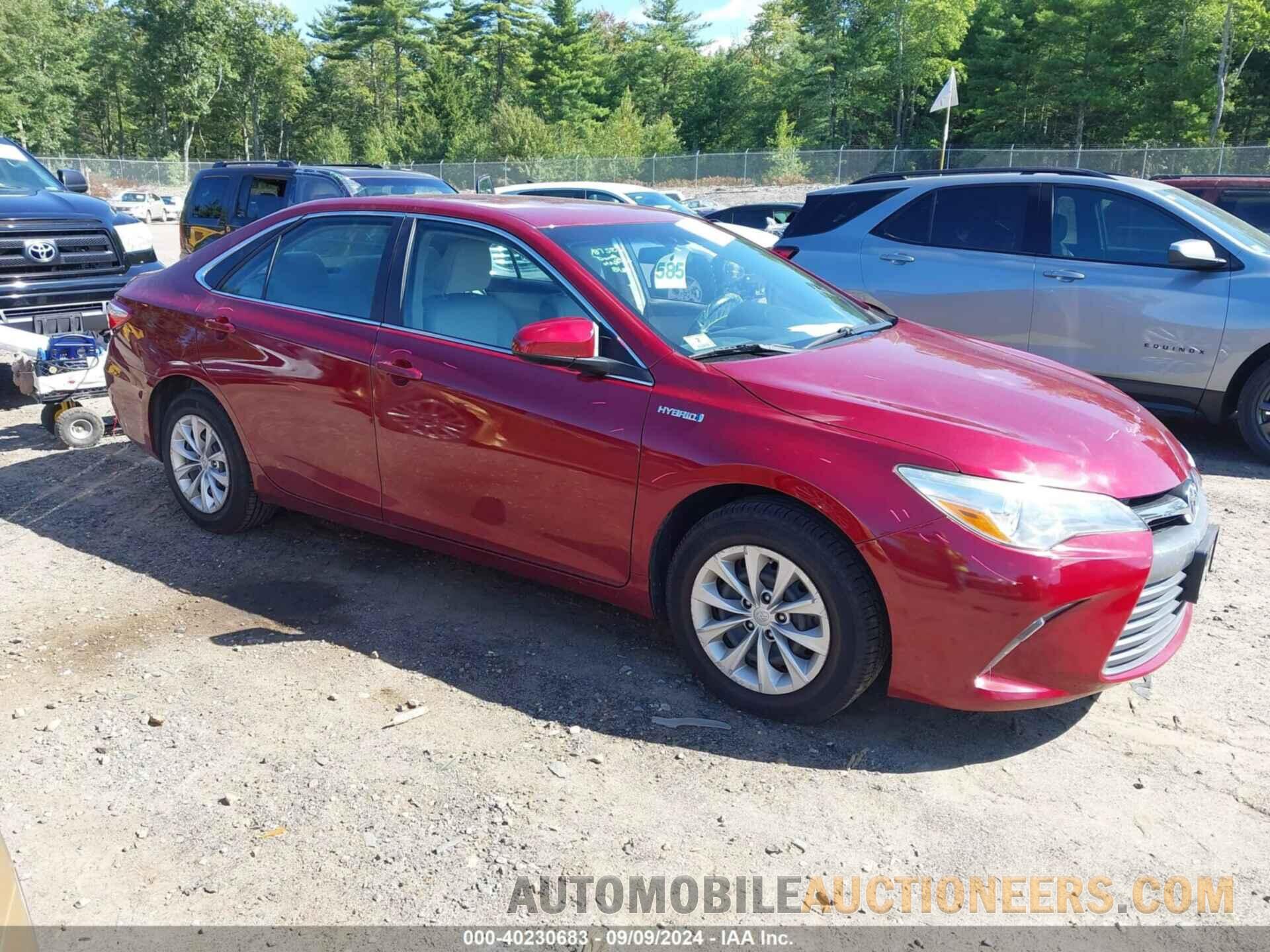 4T1BD1FK8GU180323 TOYOTA CAMRY HYBRID 2016