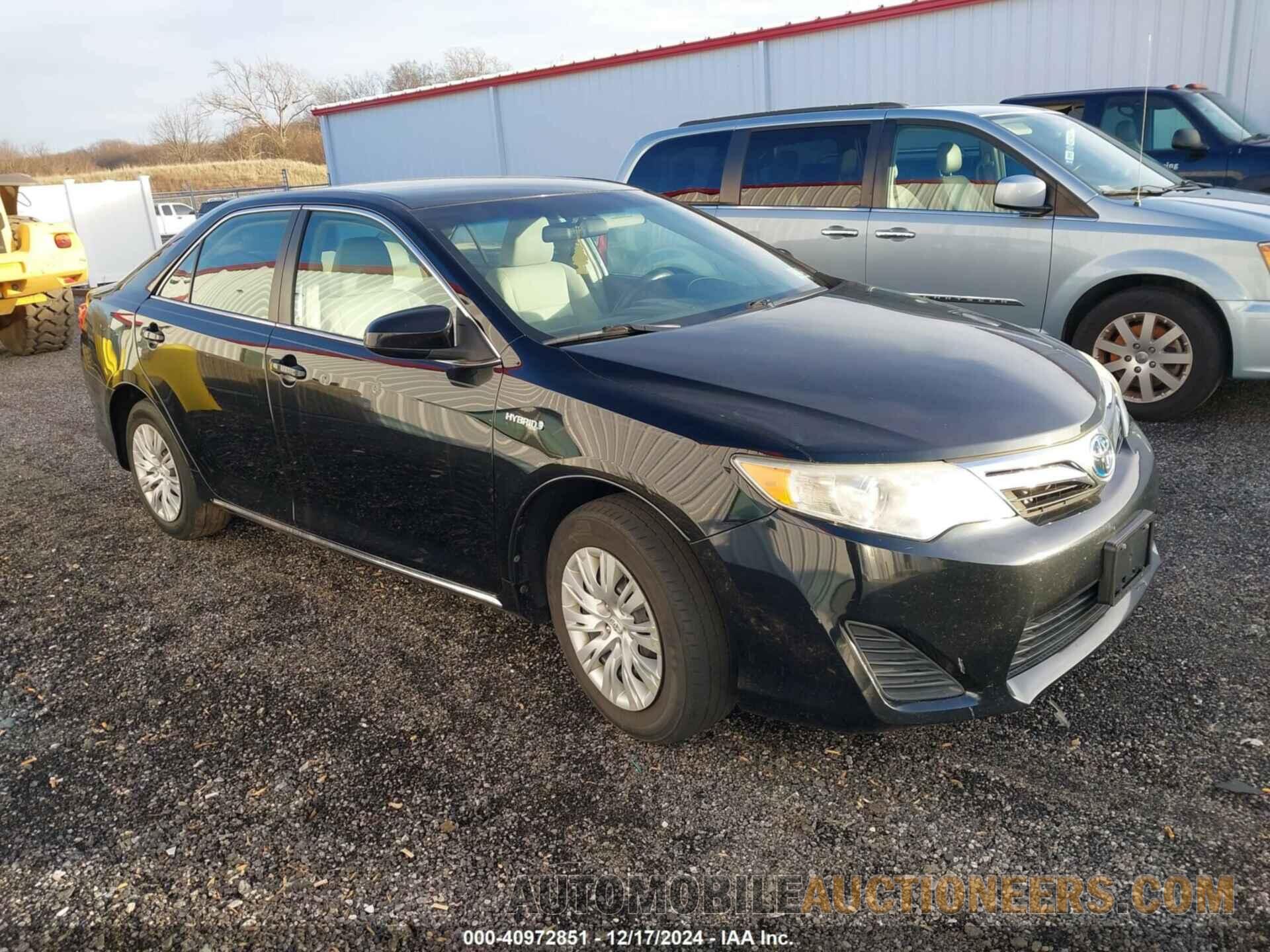 4T1BD1FKXCU030076 TOYOTA CAMRY HYBRID 2012