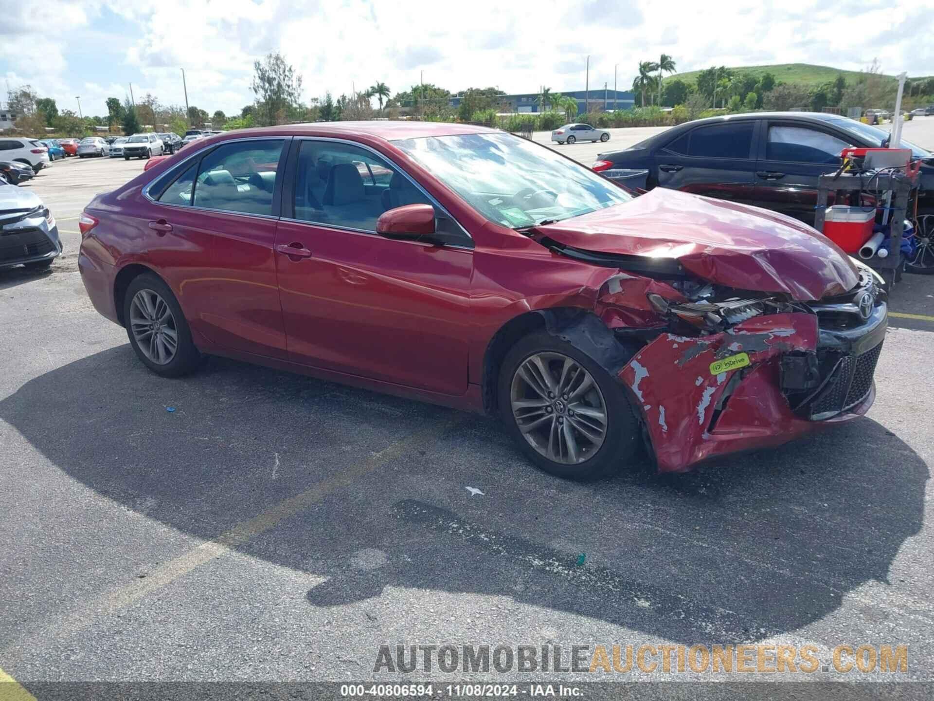 4T1BF1FK0GU602255 TOYOTA CAMRY 2016