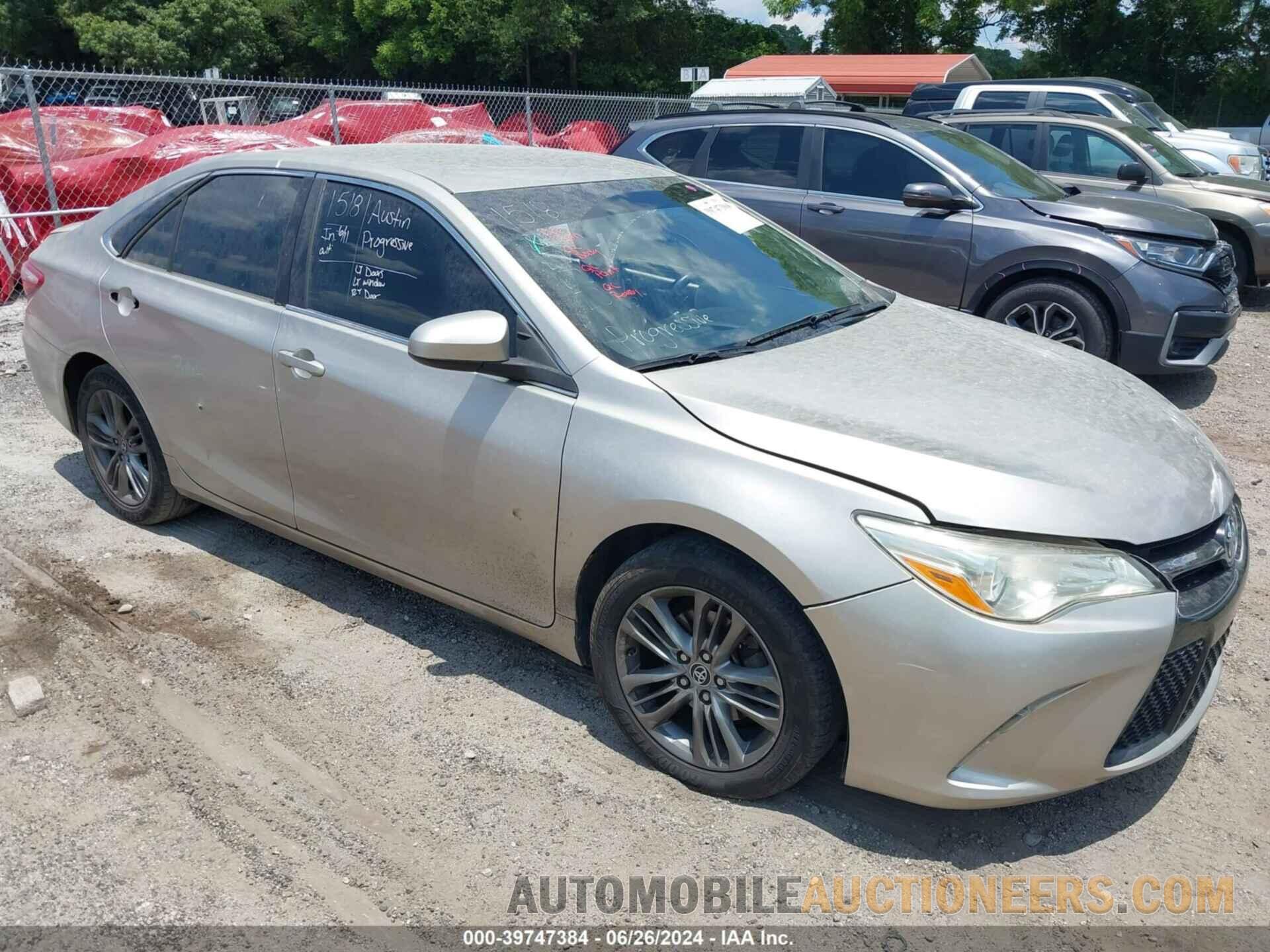 4T1BF1FK1GU169237 TOYOTA CAMRY 2016