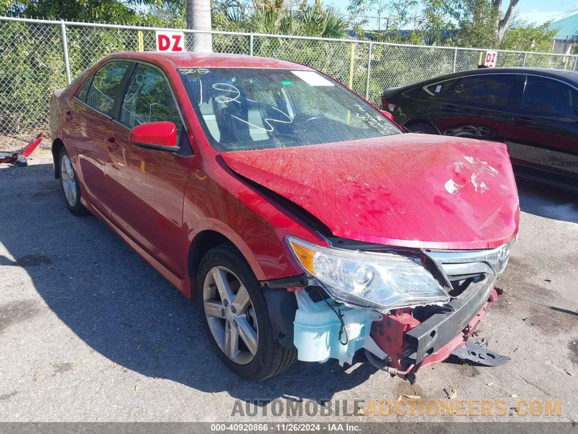 4T1BF1FK2CU615096 TOYOTA CAMRY 2012