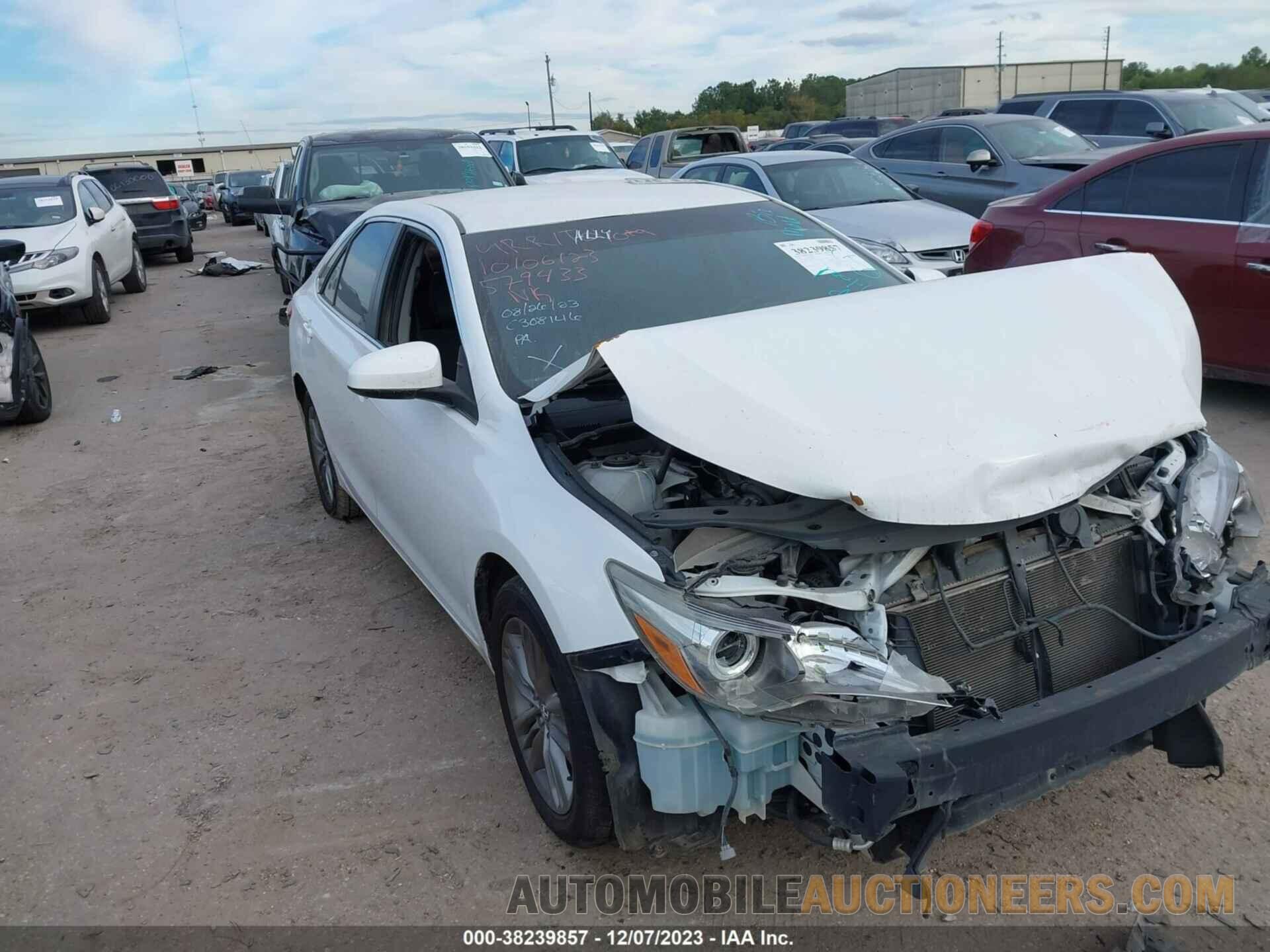 4T1BF1FK2GU579433 TOYOTA CAMRY 2016