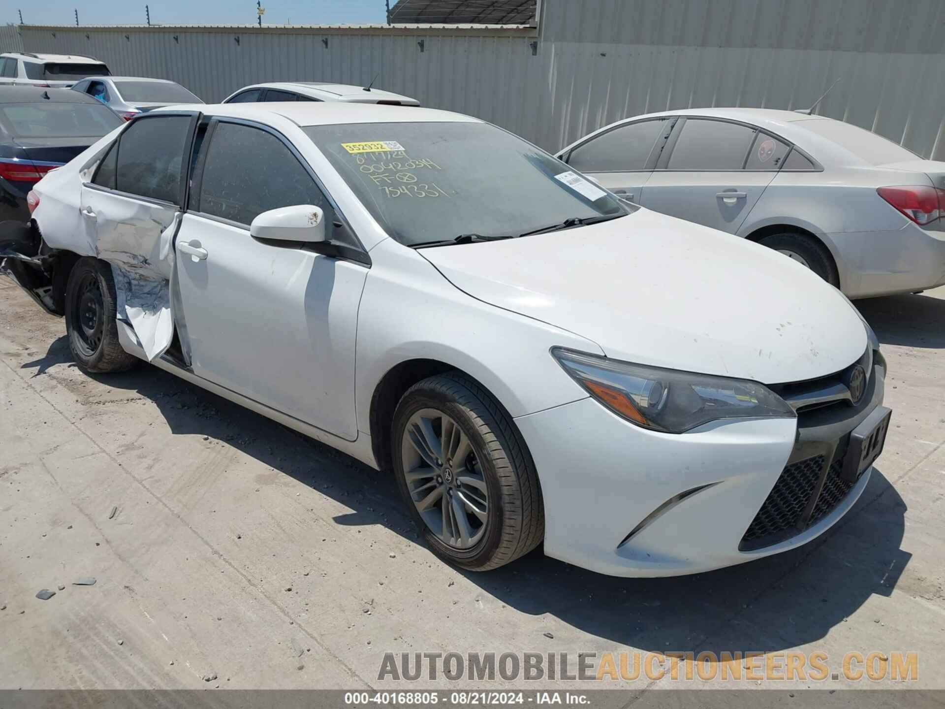 4T1BF1FK2HU754331 TOYOTA CAMRY 2017