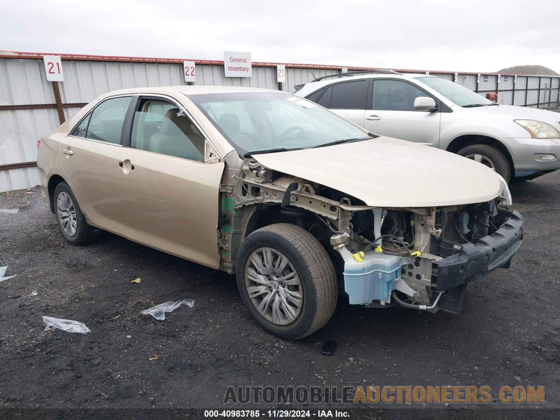 4T1BF1FK6CU580174 TOYOTA CAMRY 2012