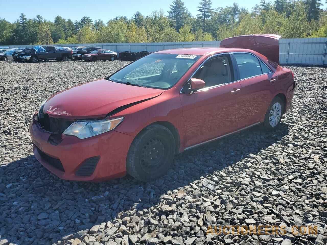 4T1BF1FK7CU617300 TOYOTA CAMRY 2012