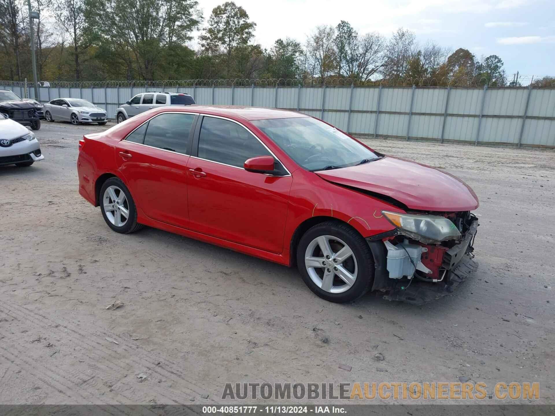 4T1BF1FK8CU563814 TOYOTA CAMRY 2012