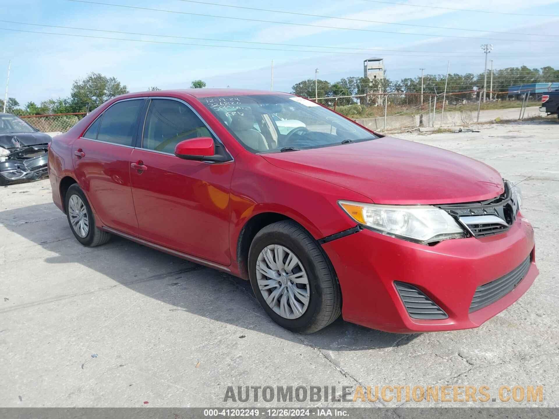 4T1BF1FK8CU625292 TOYOTA CAMRY 2012