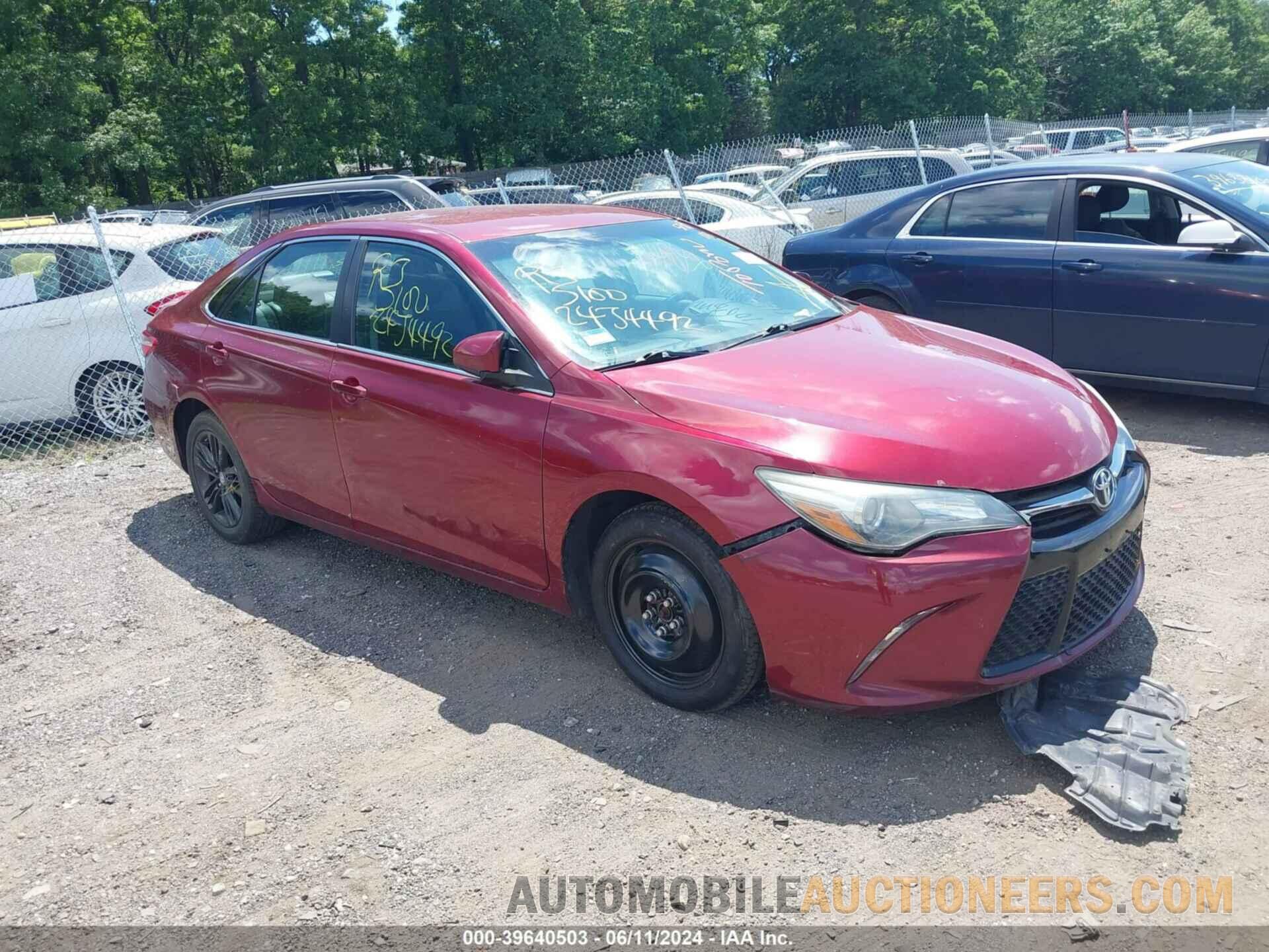 4T1BF1FK9GU538927 TOYOTA CAMRY 2016