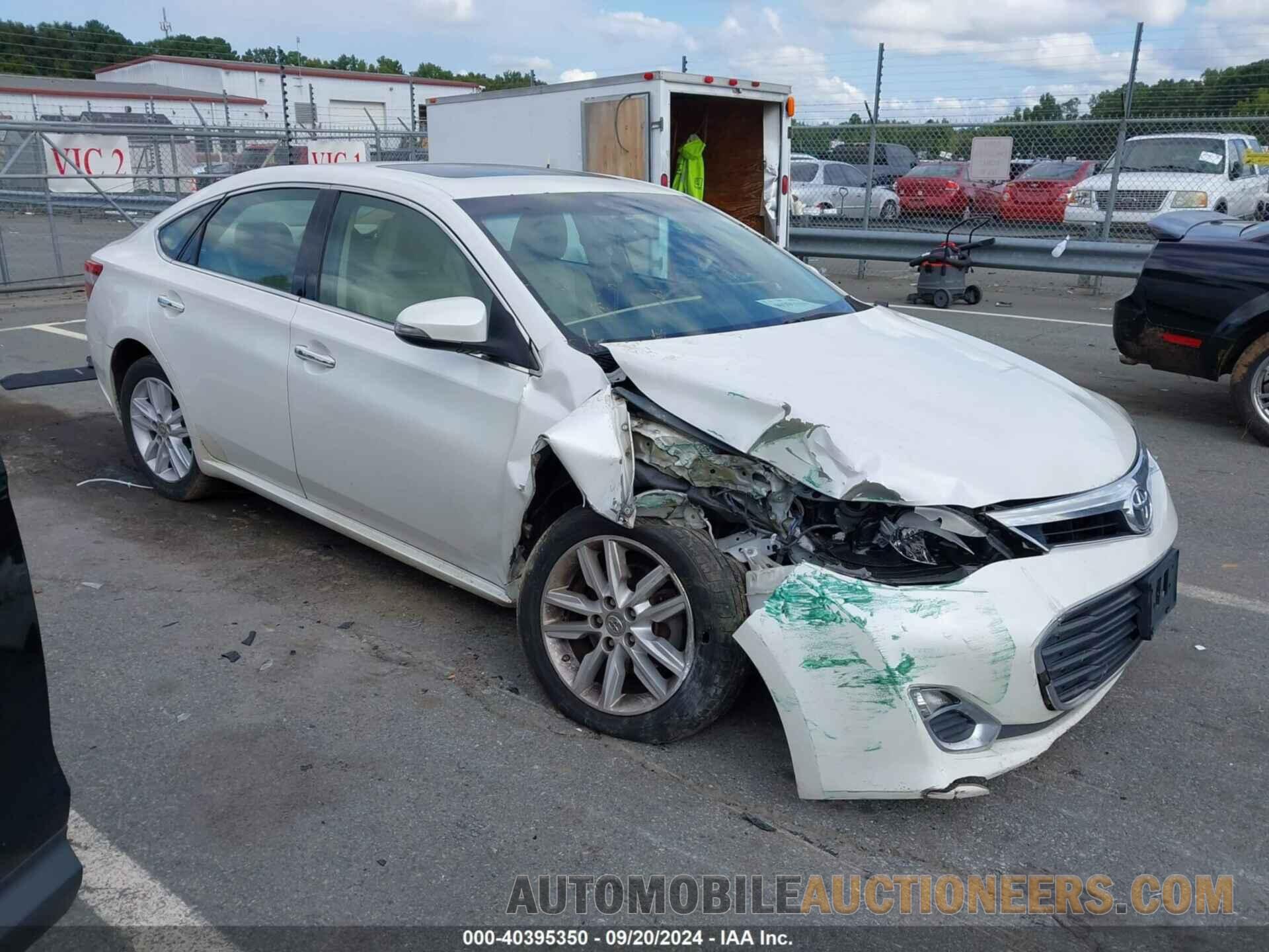 4T1BK1EB4FU163833 TOYOTA AVALON 2015