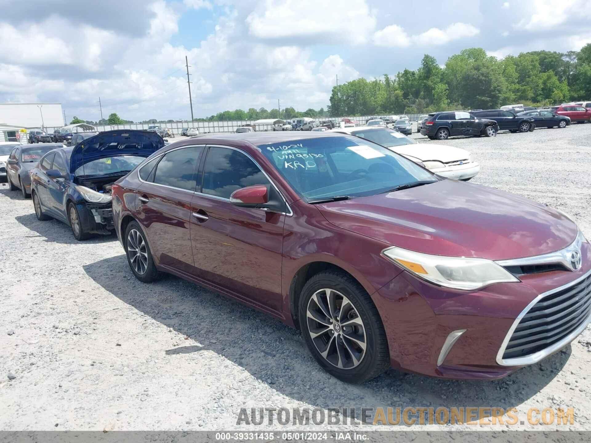 4T1BK1EB7GU195130 TOYOTA AVALON 2016