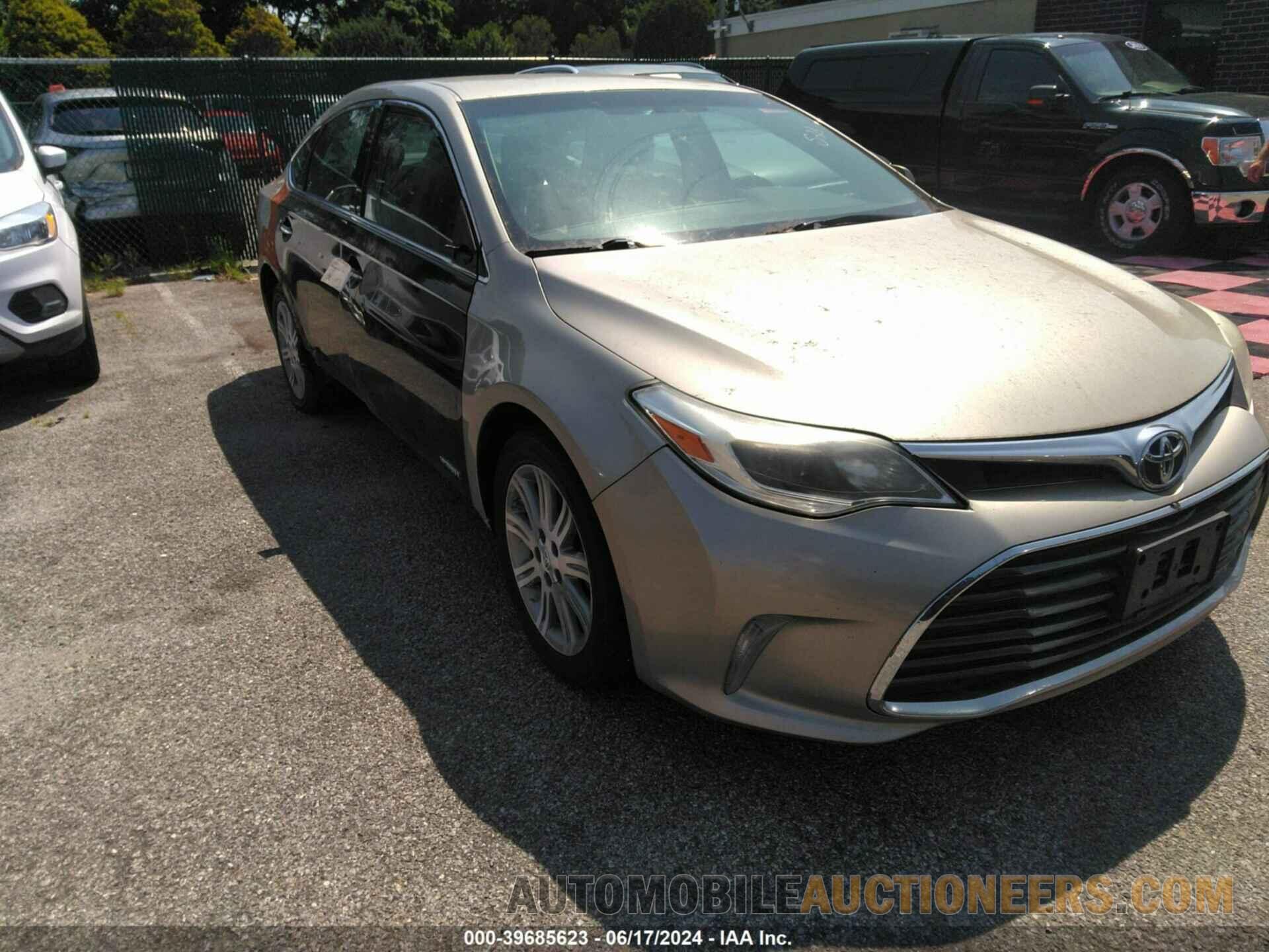 4T1BK1EB9GU222764 TOYOTA AVALON 2016