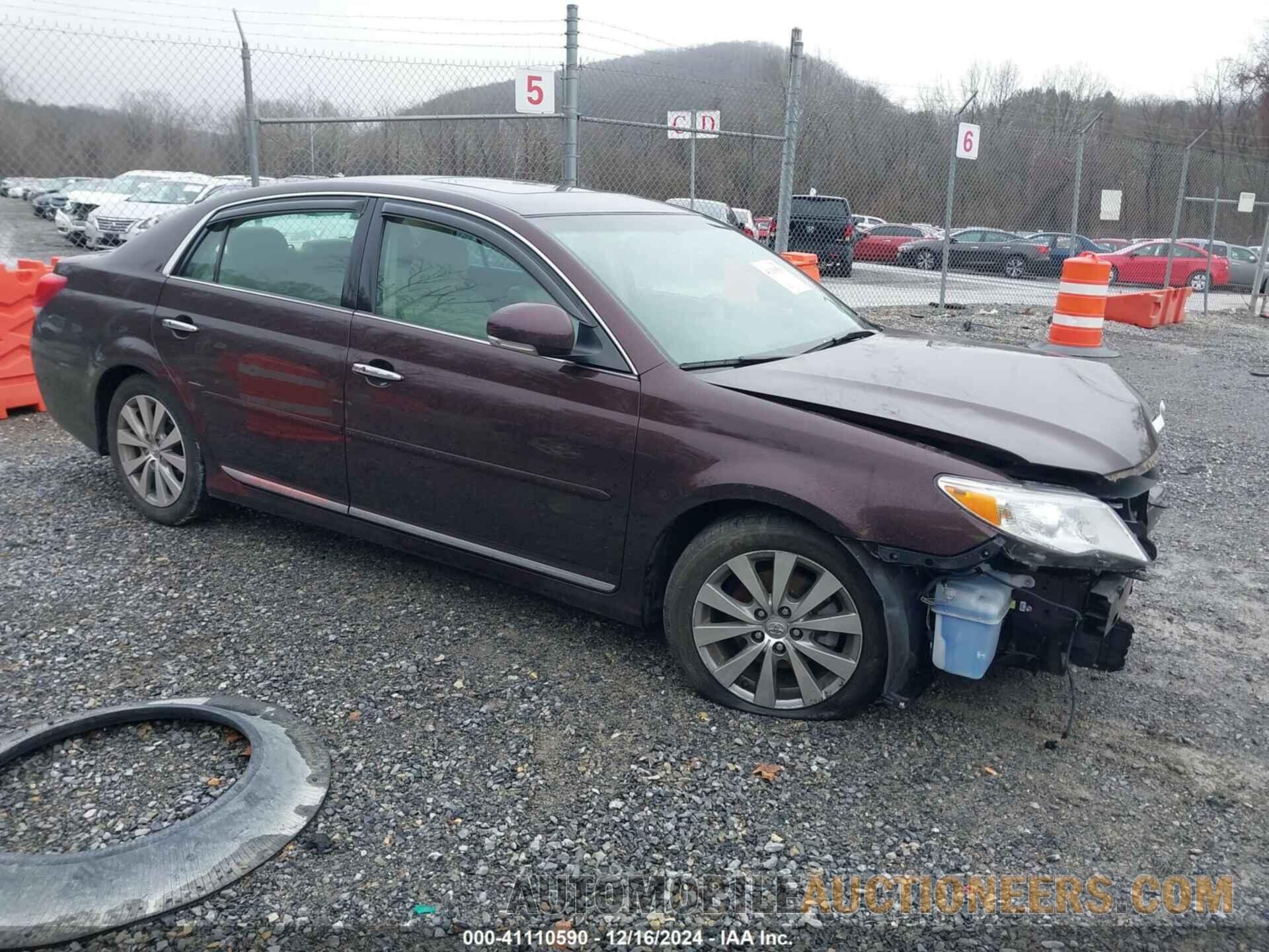 4T1BK3DB6CU441785 TOYOTA AVALON 2012