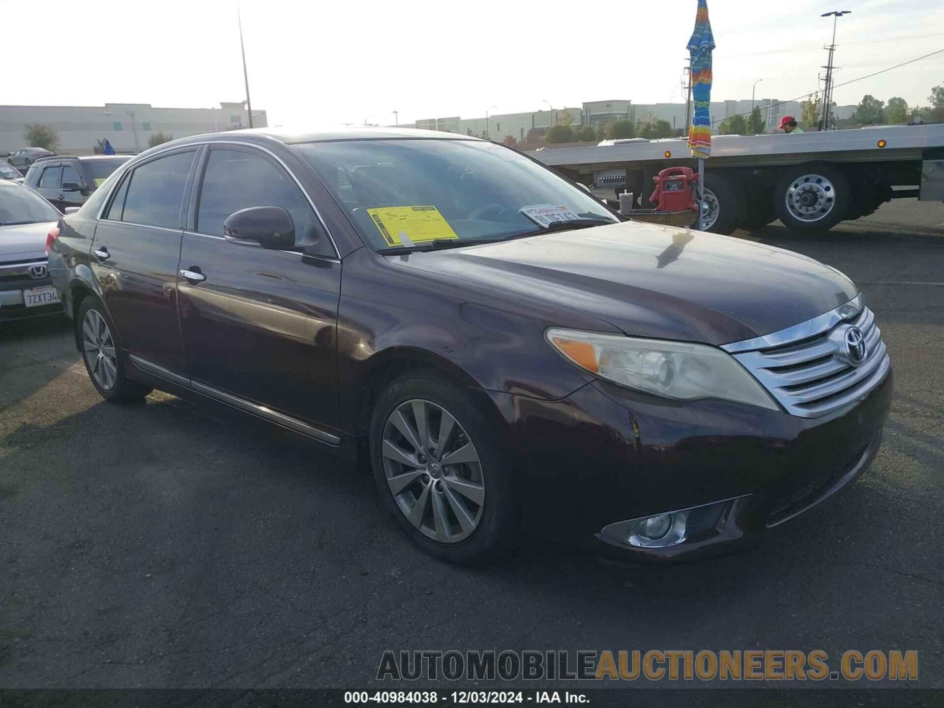 4T1BK3DB8BU426719 TOYOTA AVALON 2011