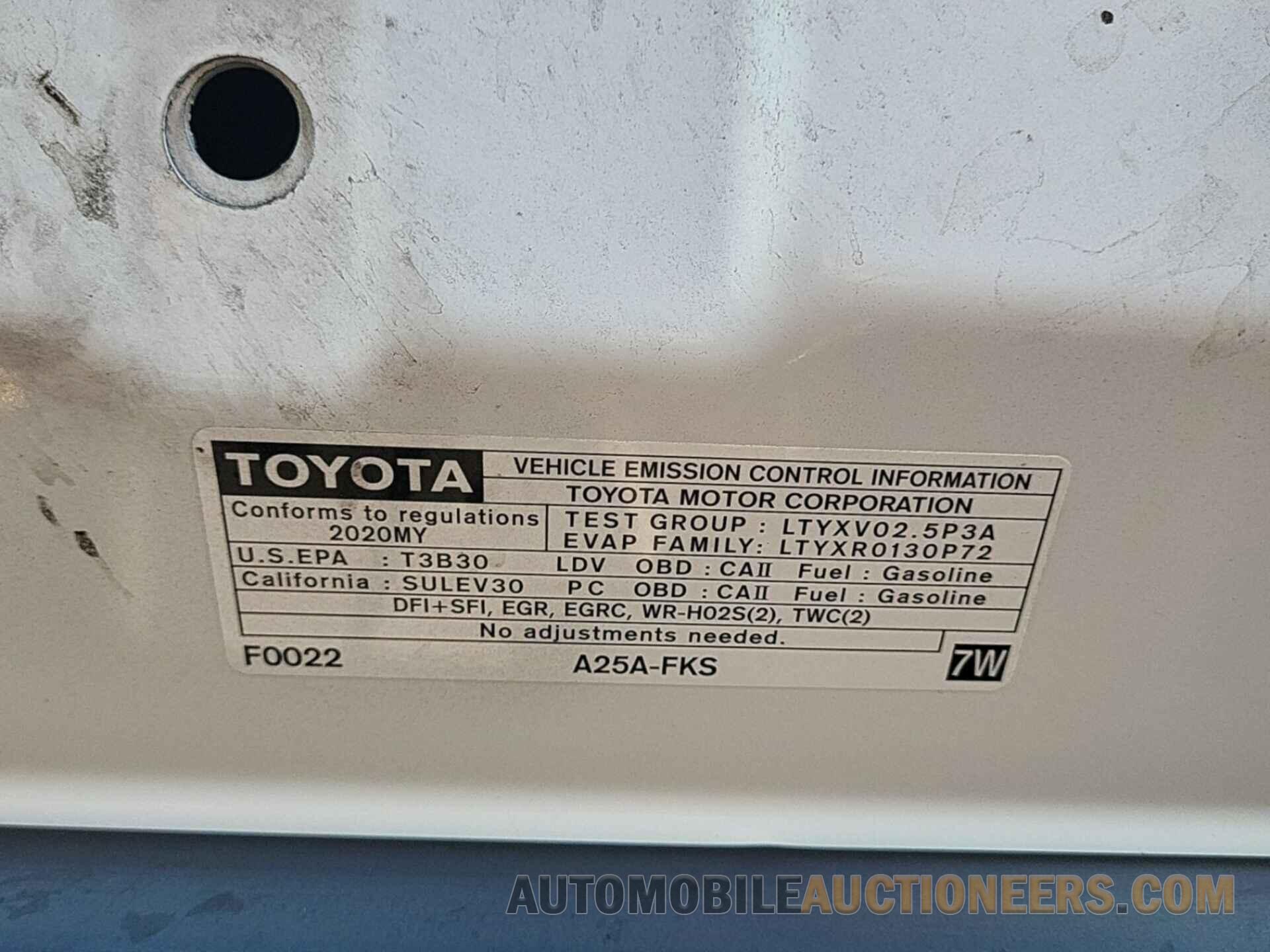 4T1C11AK9LU880236 TOYOTA CAMRY 2020