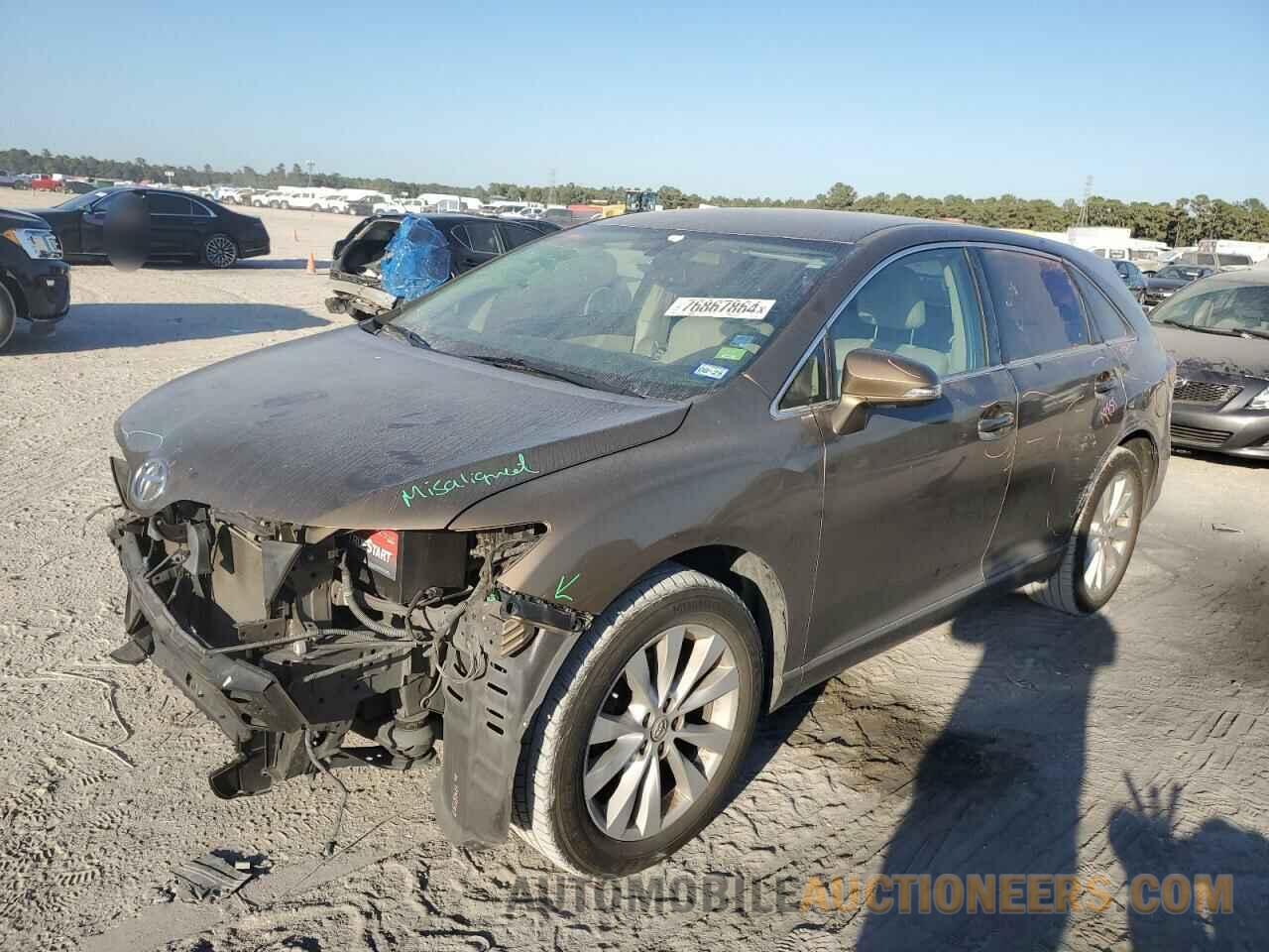 4T3ZA3BB1DU077210 TOYOTA VENZA 2013