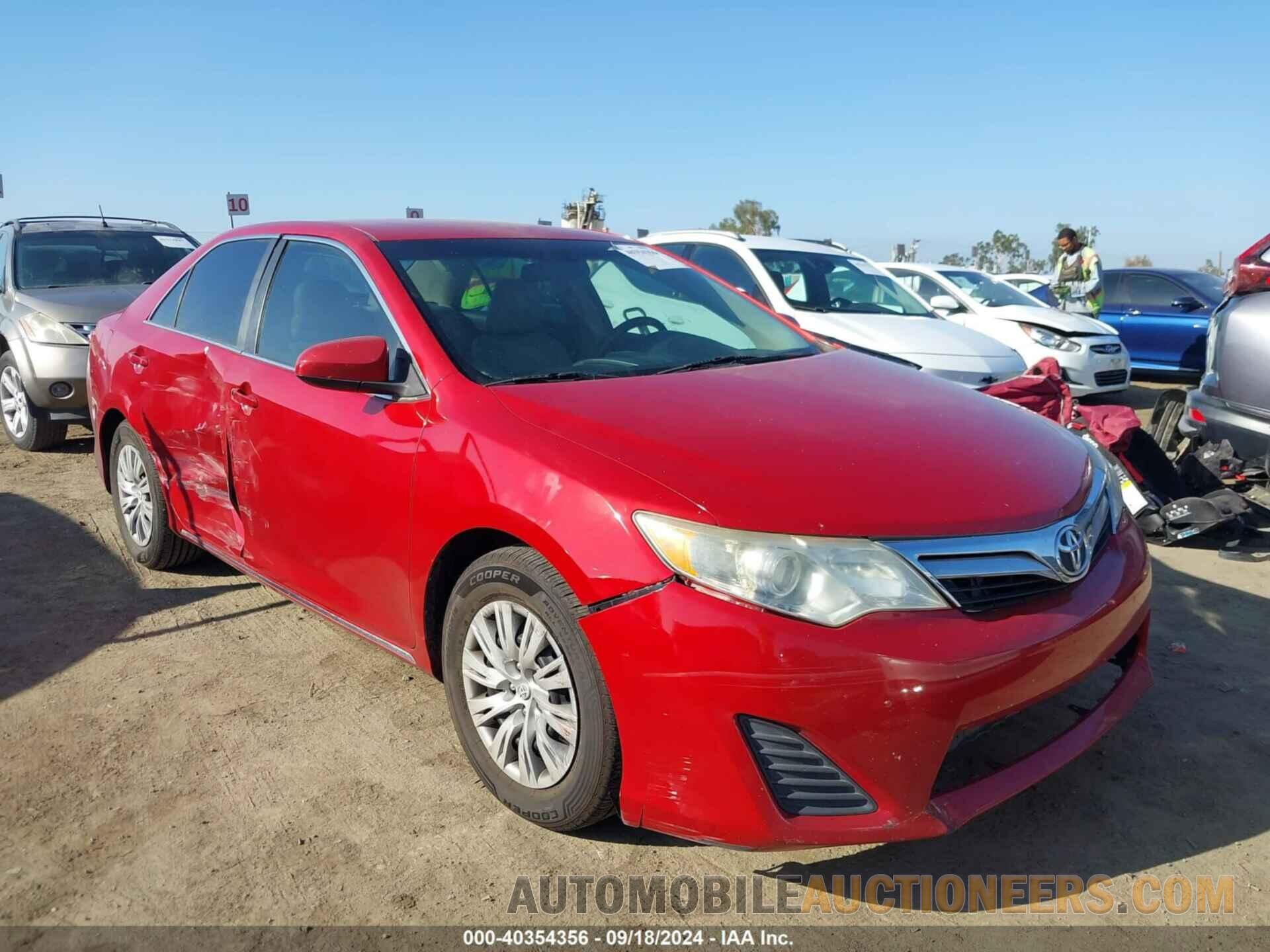 4T4BF1FK7CR235418 TOYOTA CAMRY 2012