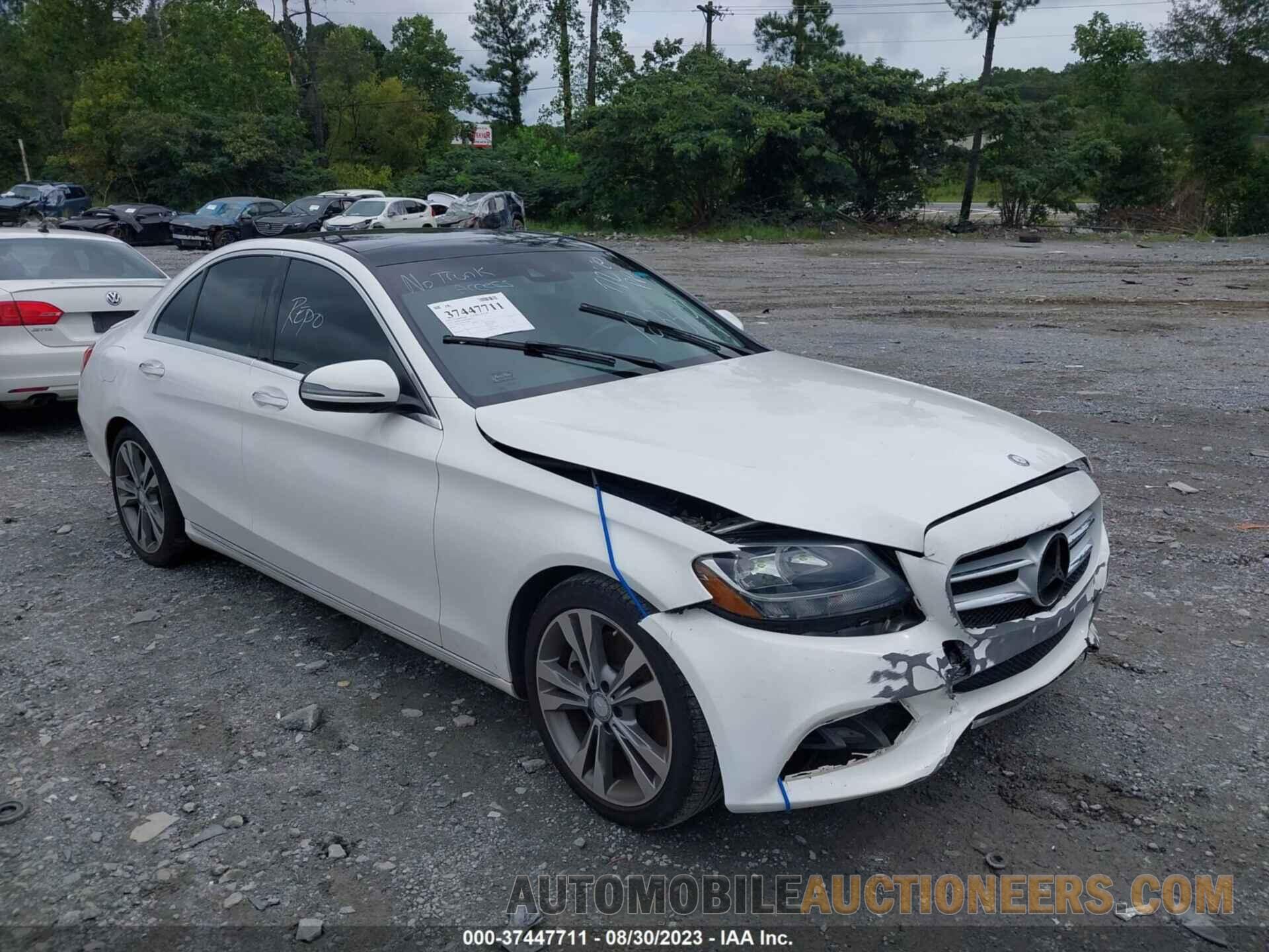 55SWF4JB4GU123309 MERCEDES-BENZ C-CLASS 2016