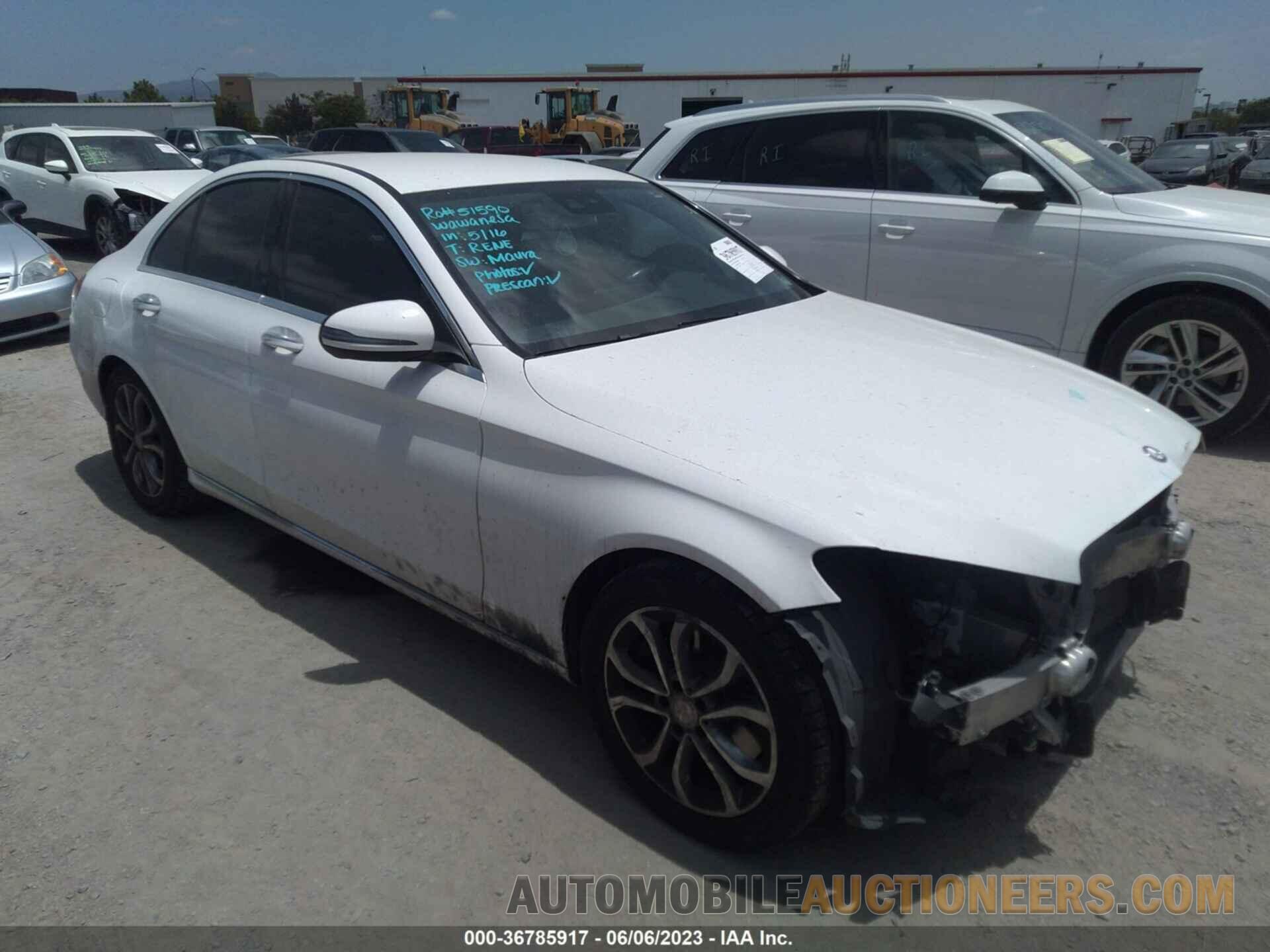 55SWF4JB4GU148047 MERCEDES-BENZ C-CLASS 2016