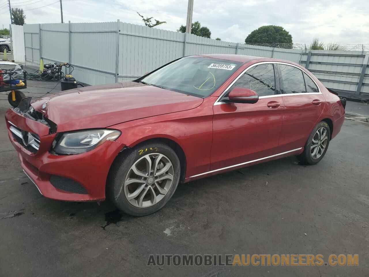 55SWF4JB7GU100624 MERCEDES-BENZ C-CLASS 2016