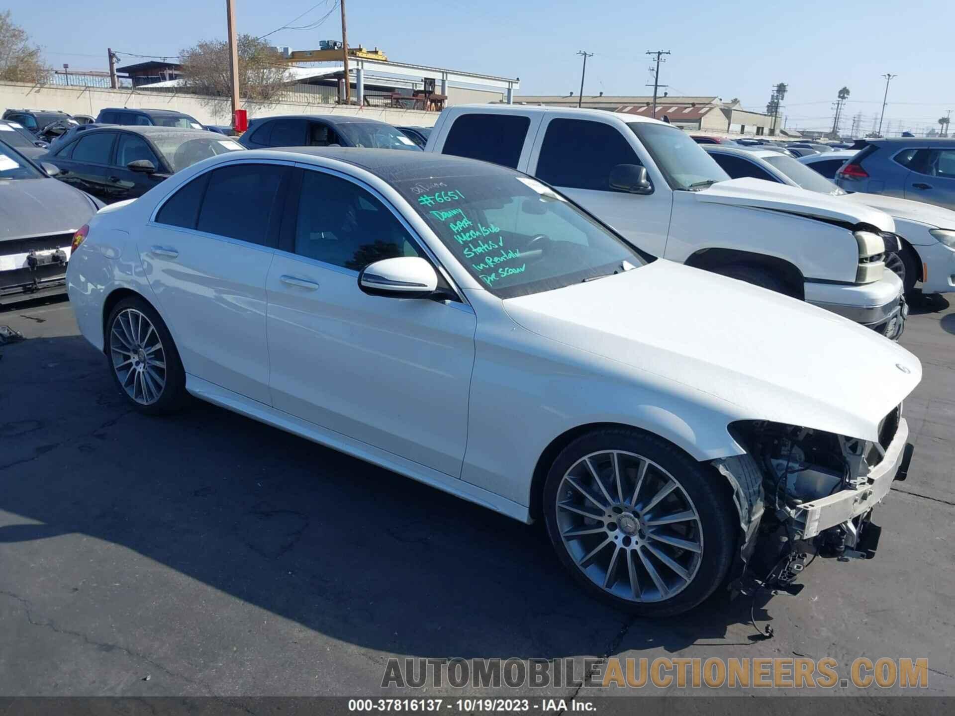 55SWF4JB9GU102164 MERCEDES-BENZ C-CLASS 2016