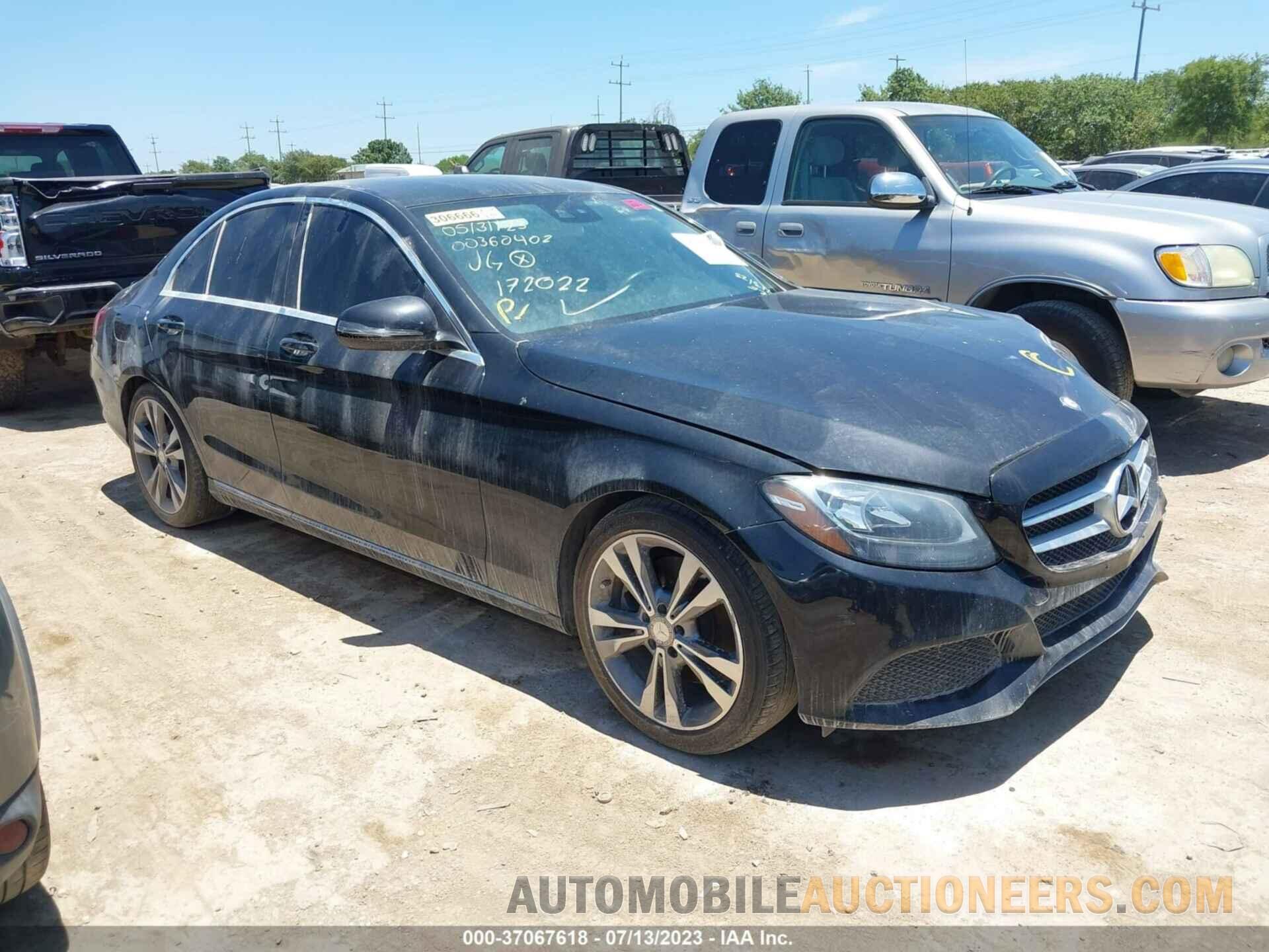 55SWF4JB9GU172022 MERCEDES-BENZ C-CLASS 2016