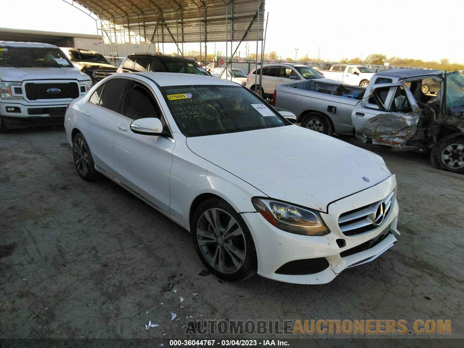 55SWF4JBXFU063065 MERCEDES-BENZ C-CLASS 2015