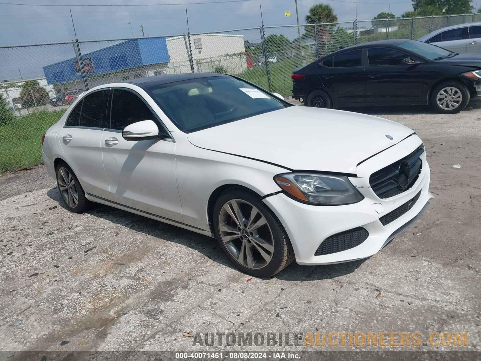 55SWF4JBXFU073160 MERCEDES-BENZ C 2015