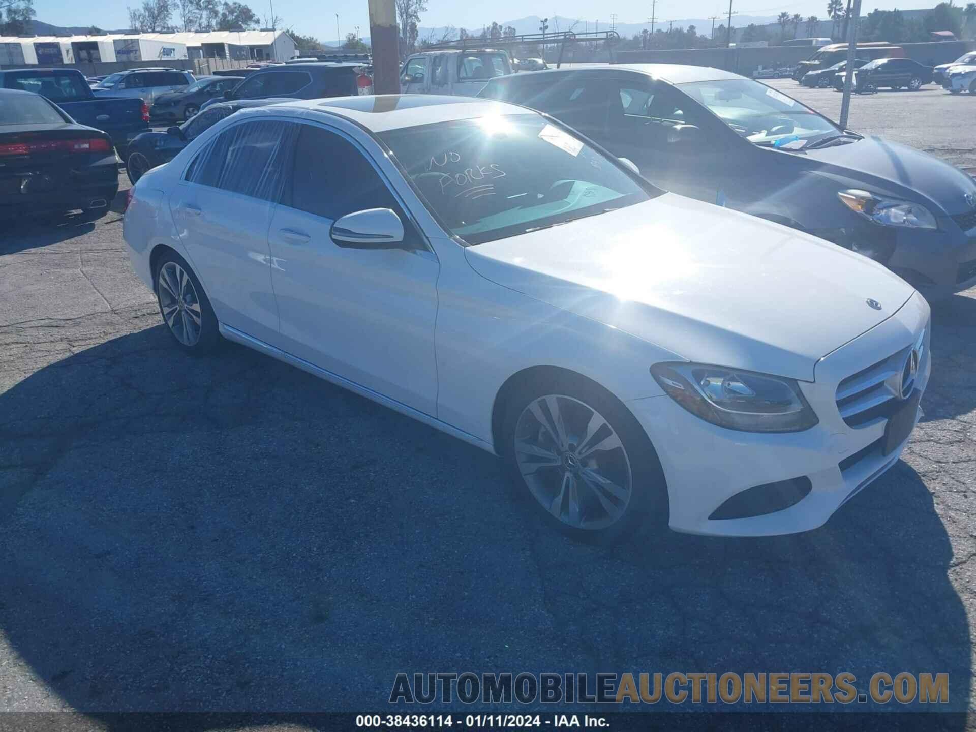 55SWF4JBXJU262836 MERCEDES-BENZ C 2018