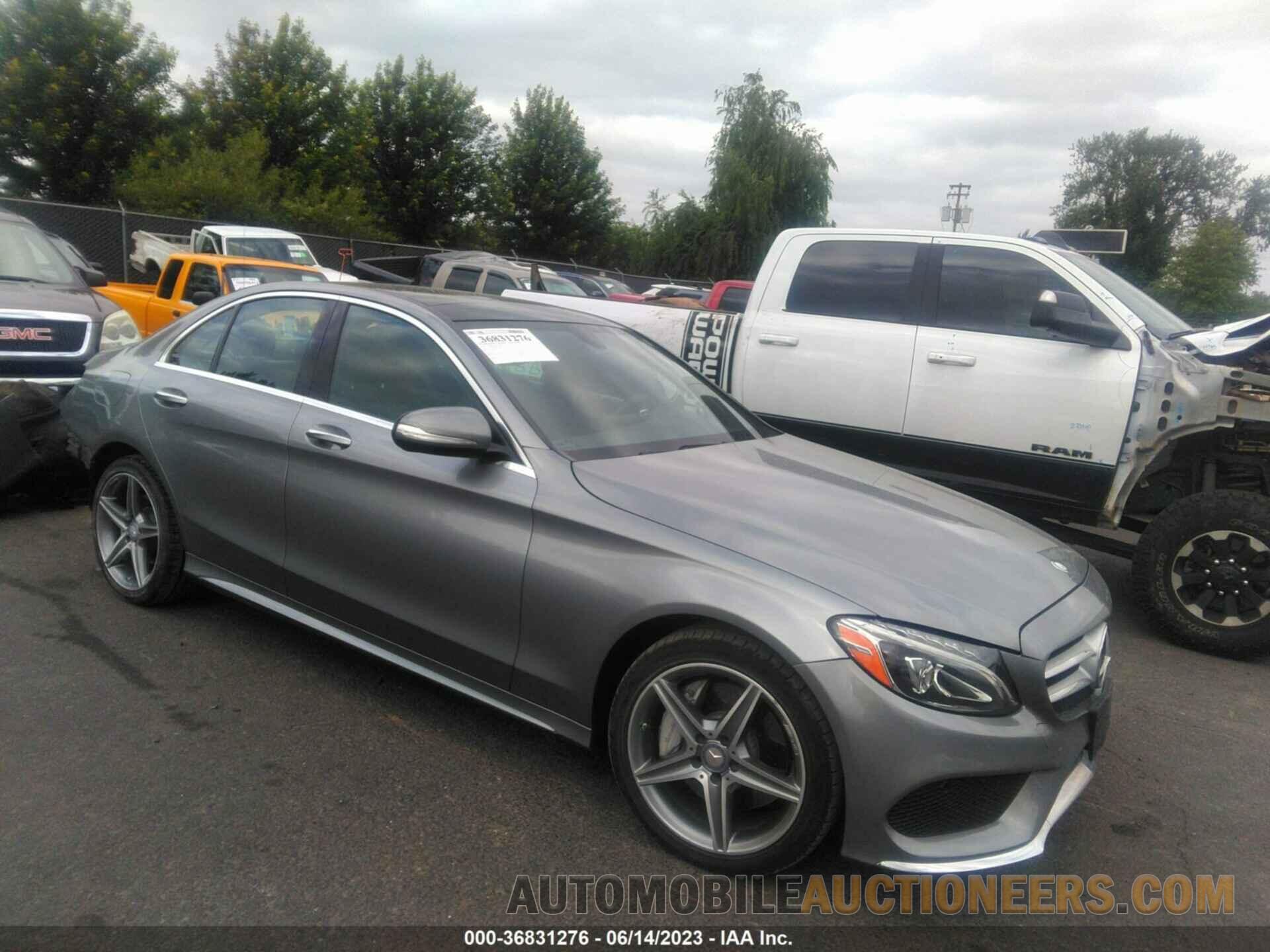 55SWF4KB0FU017887 MERCEDES-BENZ C-CLASS 2015