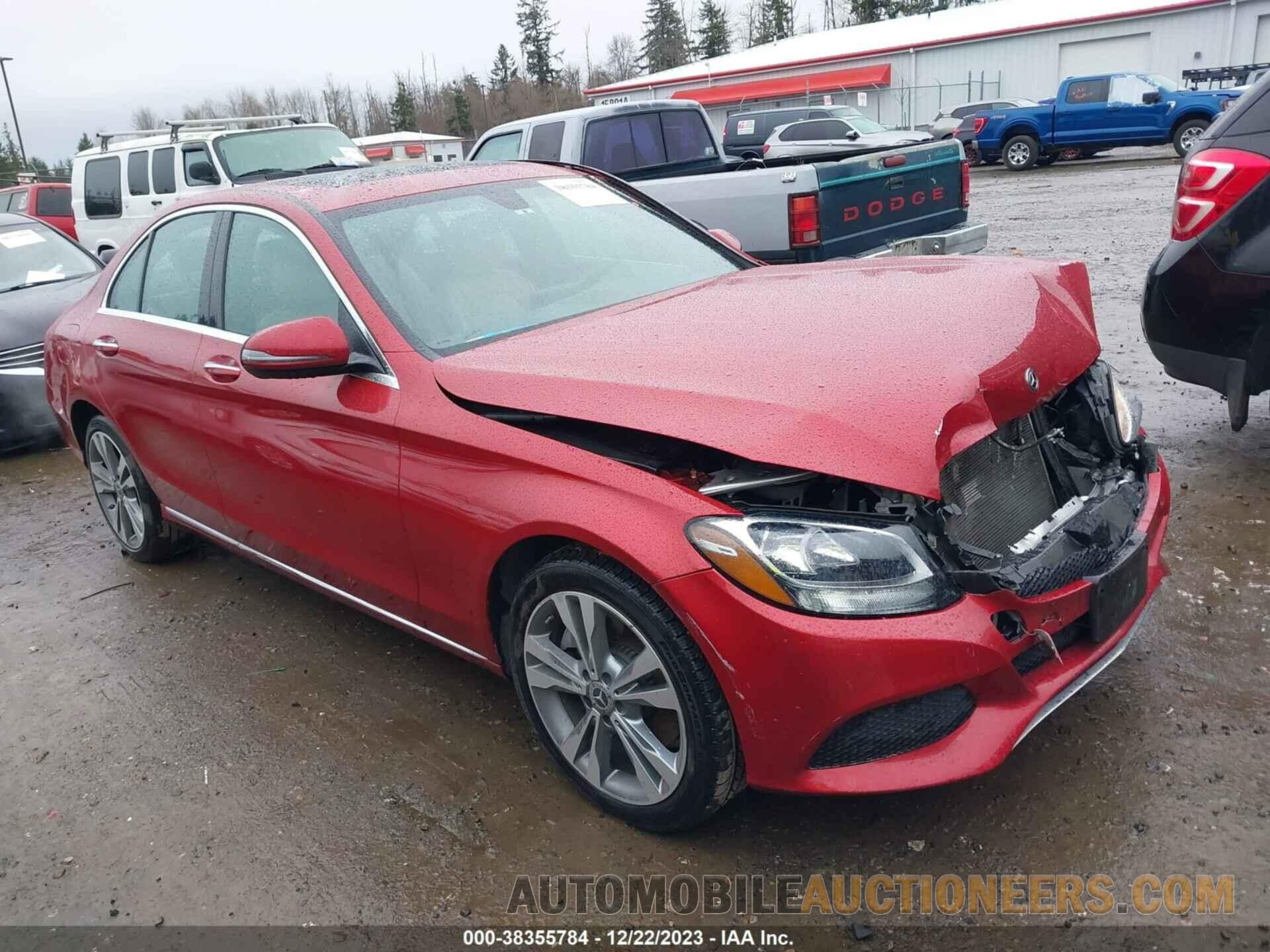 55SWF4KB1JU277269 MERCEDES-BENZ C 300 2018