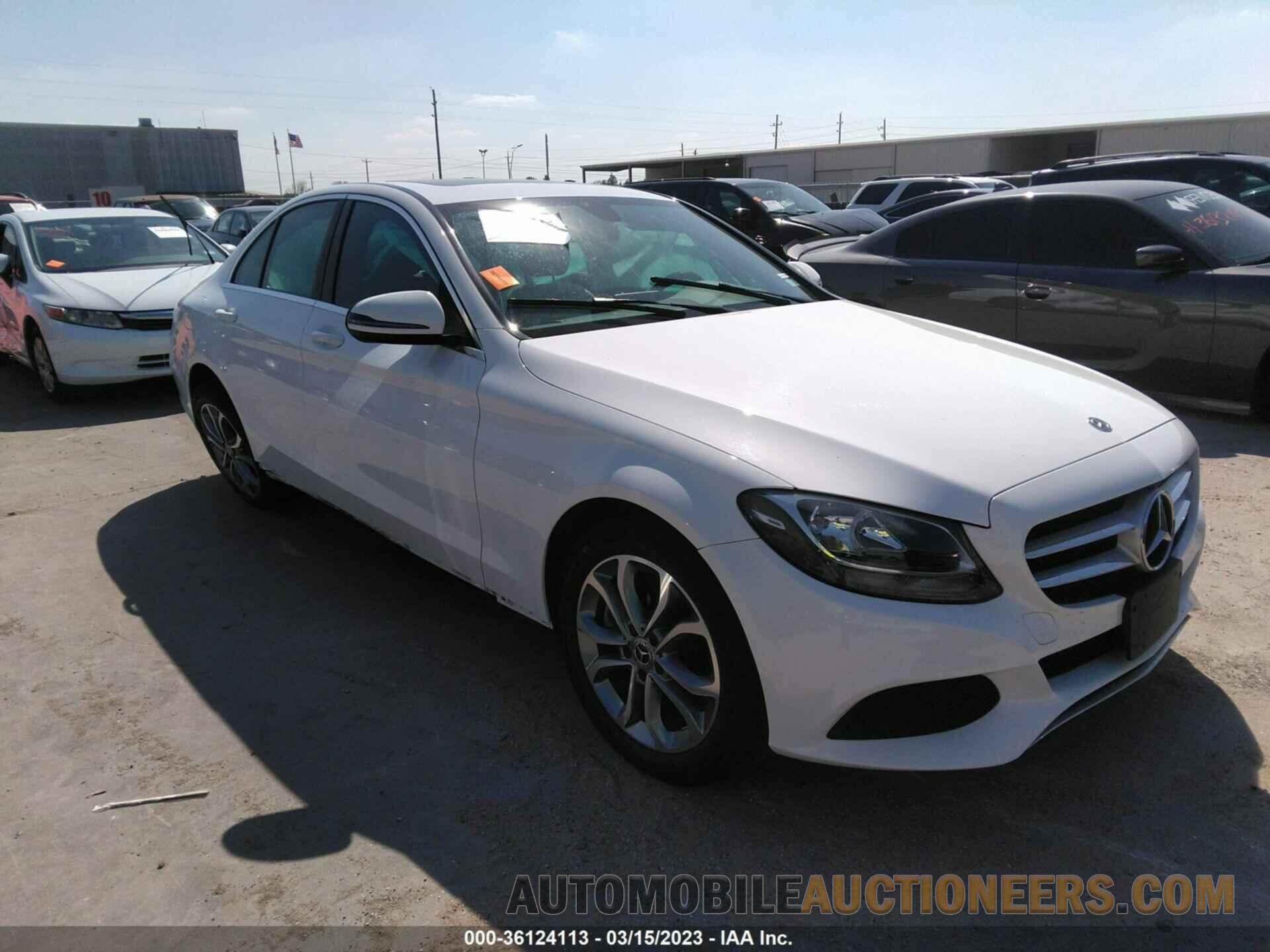 55SWF4KB2JU237914 MERCEDES-BENZ C-CLASS 2018