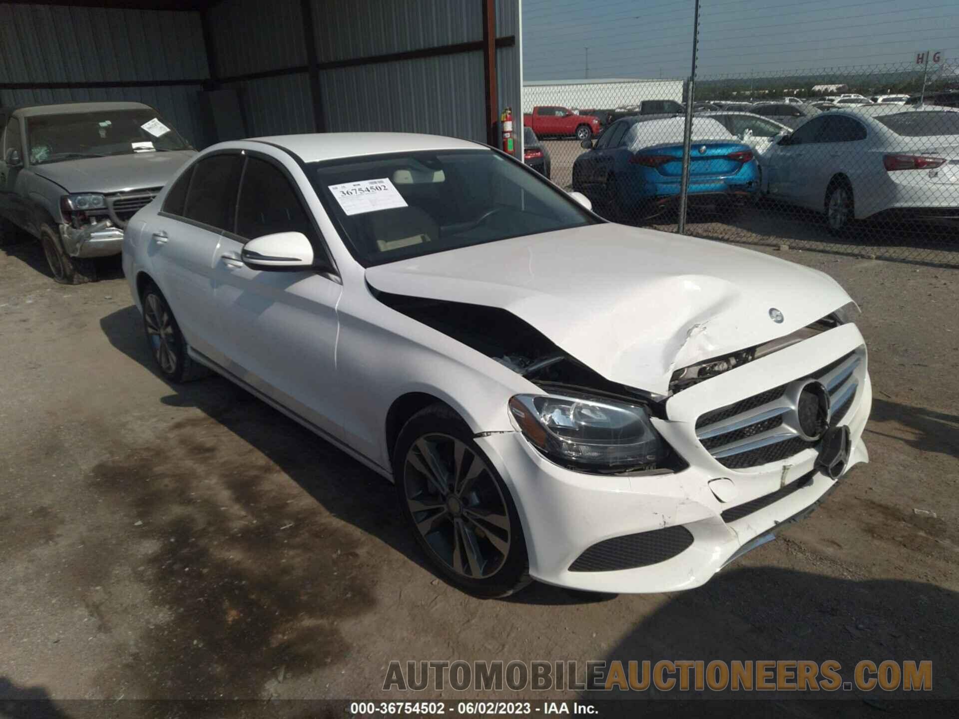 55SWF4KB5GU171531 MERCEDES-BENZ C-CLASS 2016