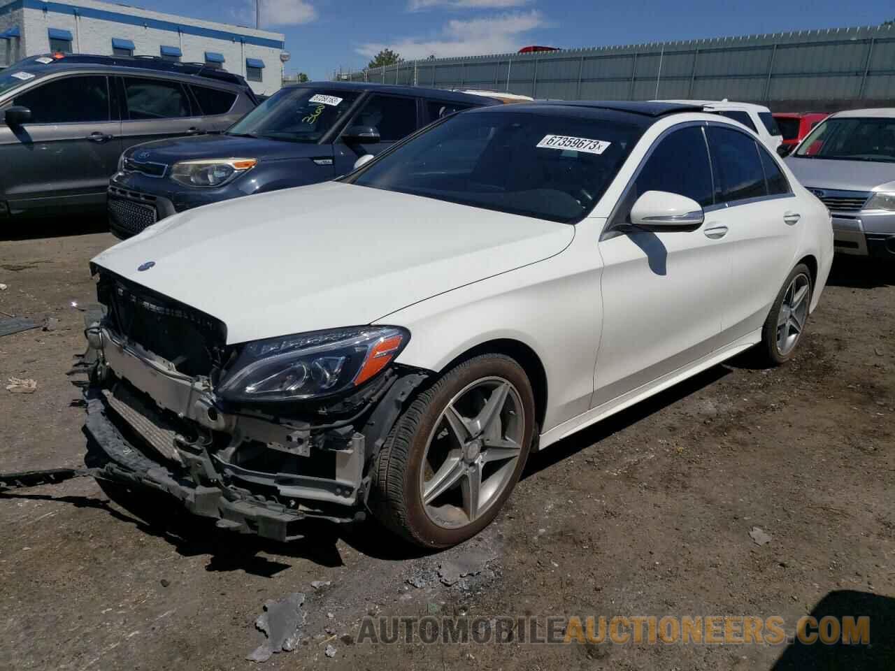 55SWF4KB6FU081013 MERCEDES-BENZ C CLASS 4D 2015