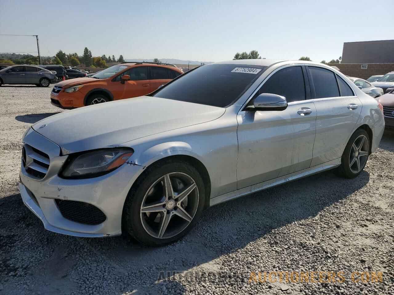 55SWF4KB7FU007437 MERCEDES-BENZ C-CLASS 2015