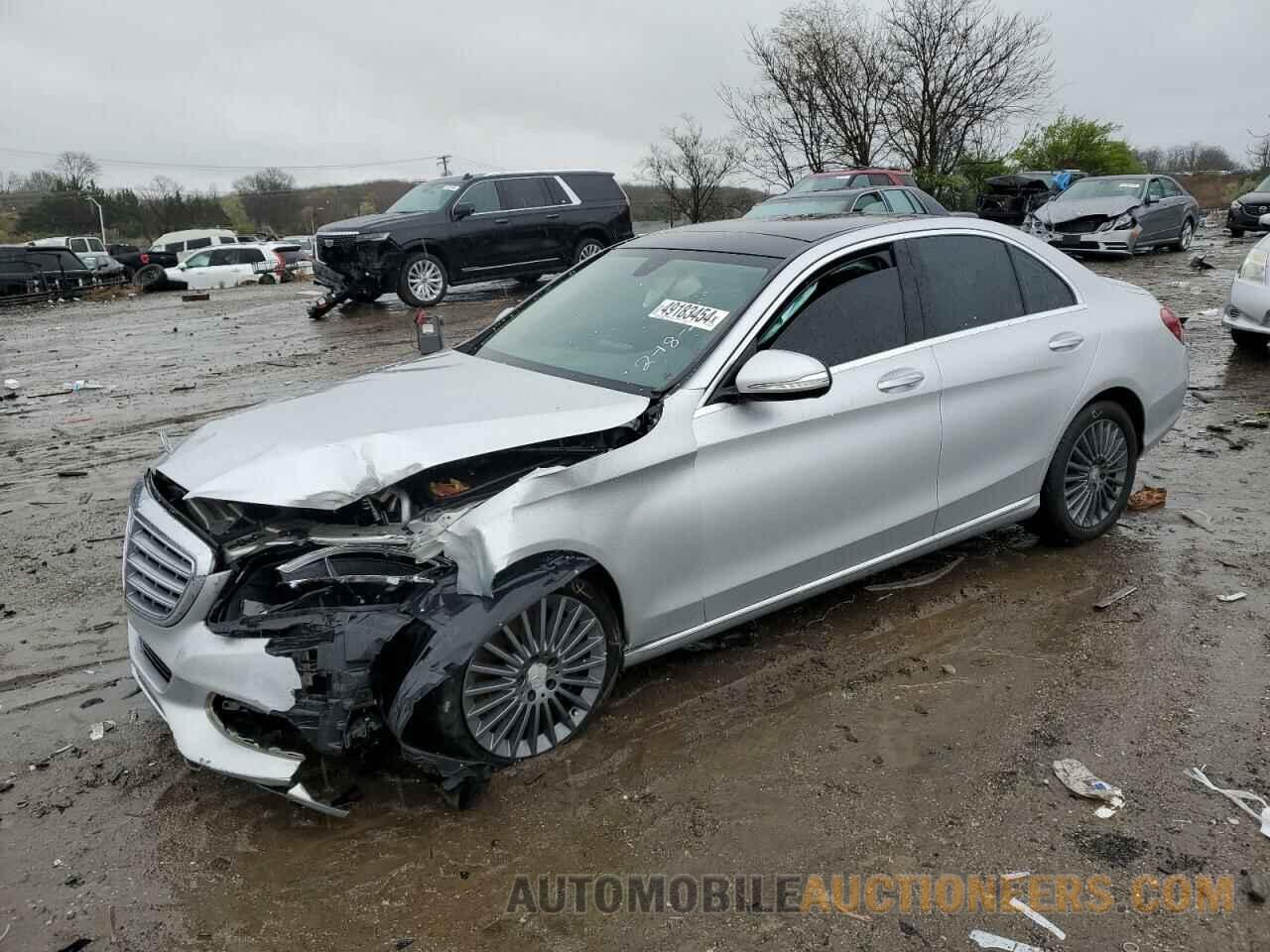 55SWF4KB9FU022537 MERCEDES-BENZ C-CLASS 2015