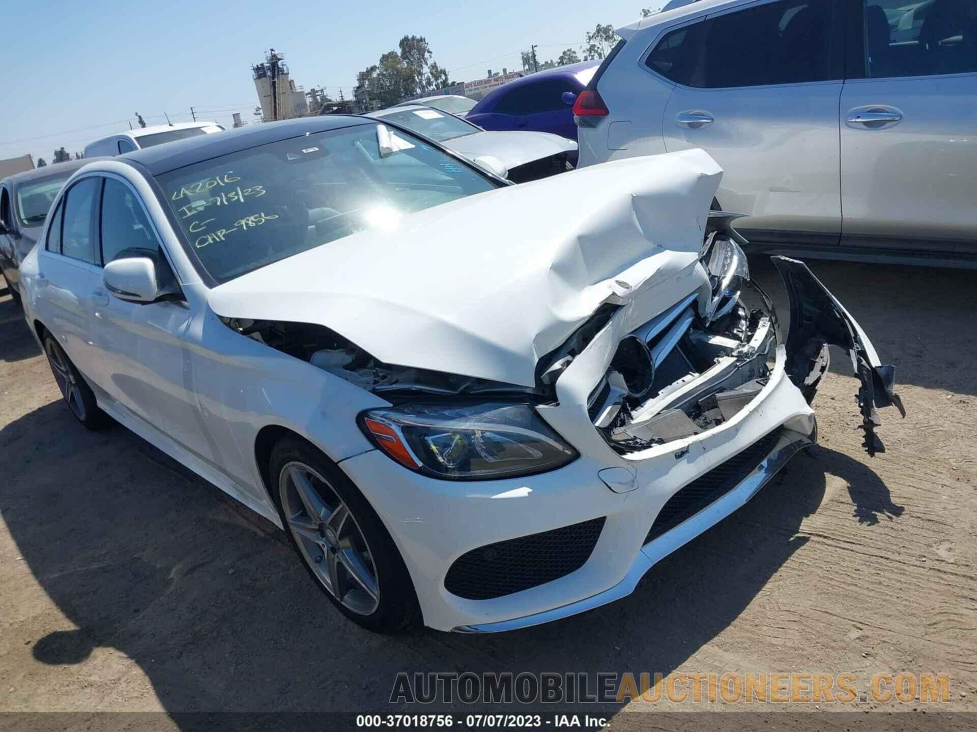 55SWF4KBXGU129856 MERCEDES-BENZ C-CLASS 2016