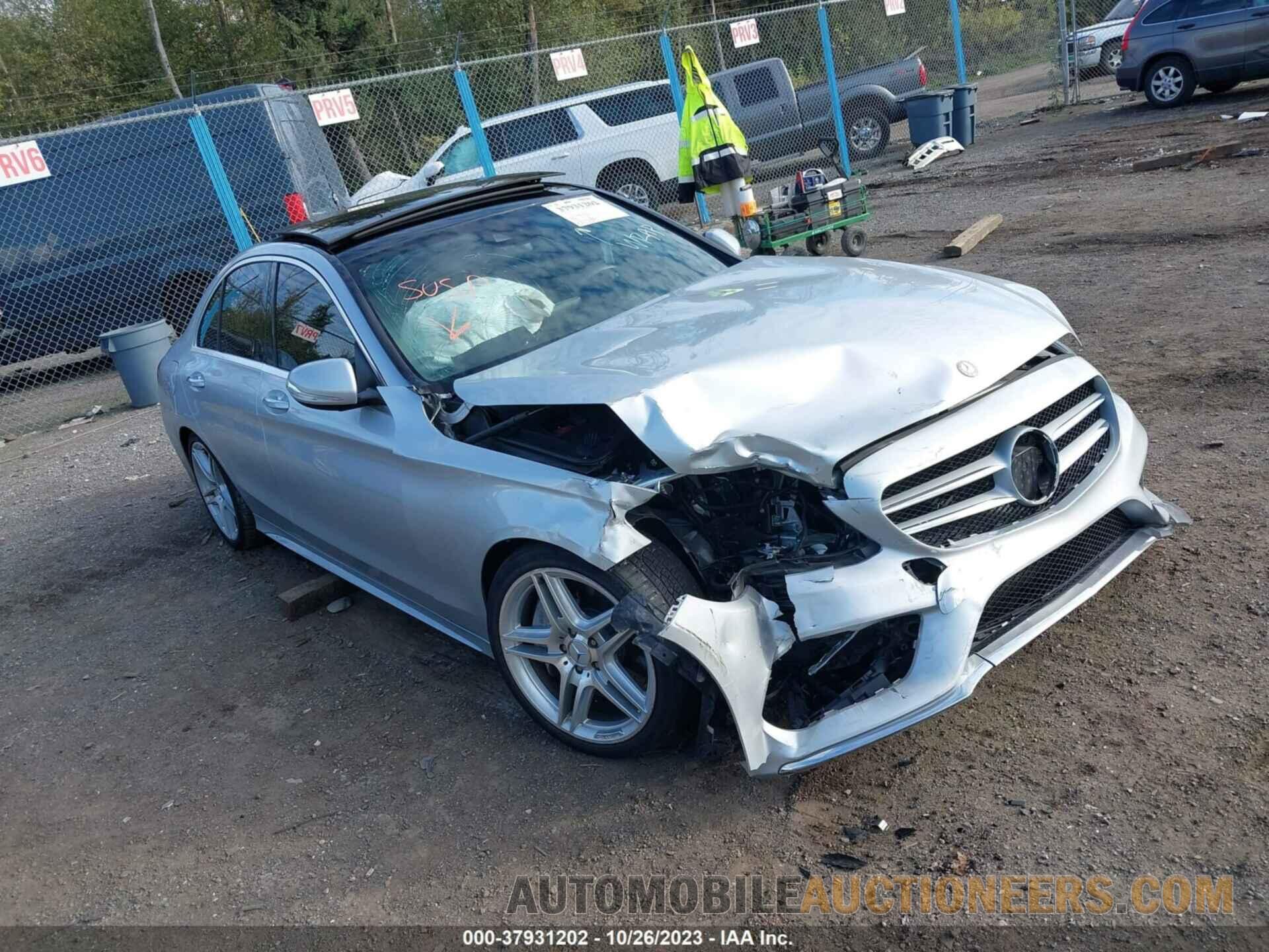 55SWF6GB5FU036116 MERCEDES-BENZ C-CLASS 2015