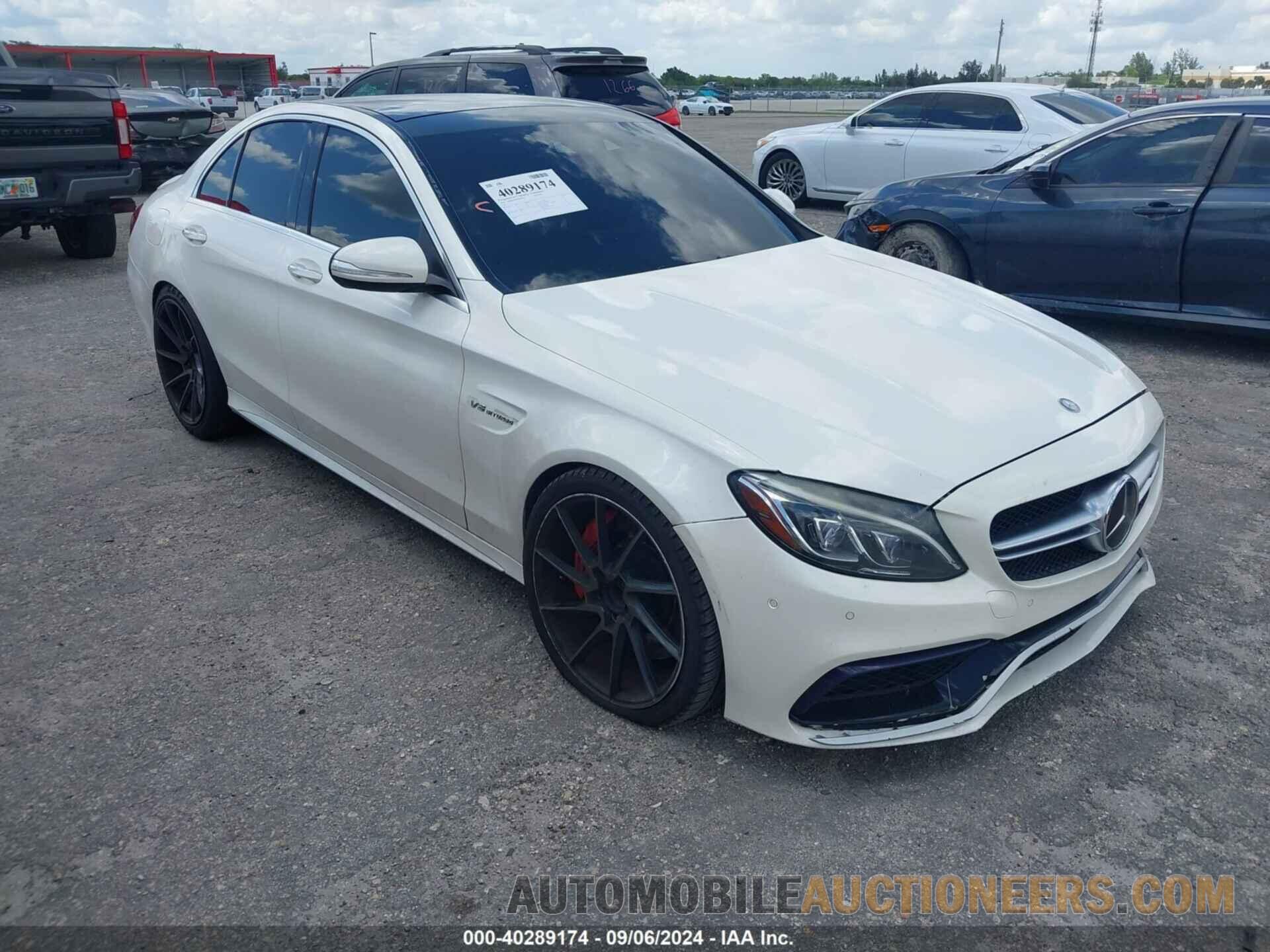 55SWF8HB1FU075585 MERCEDES-BENZ C 63 AMG 2015