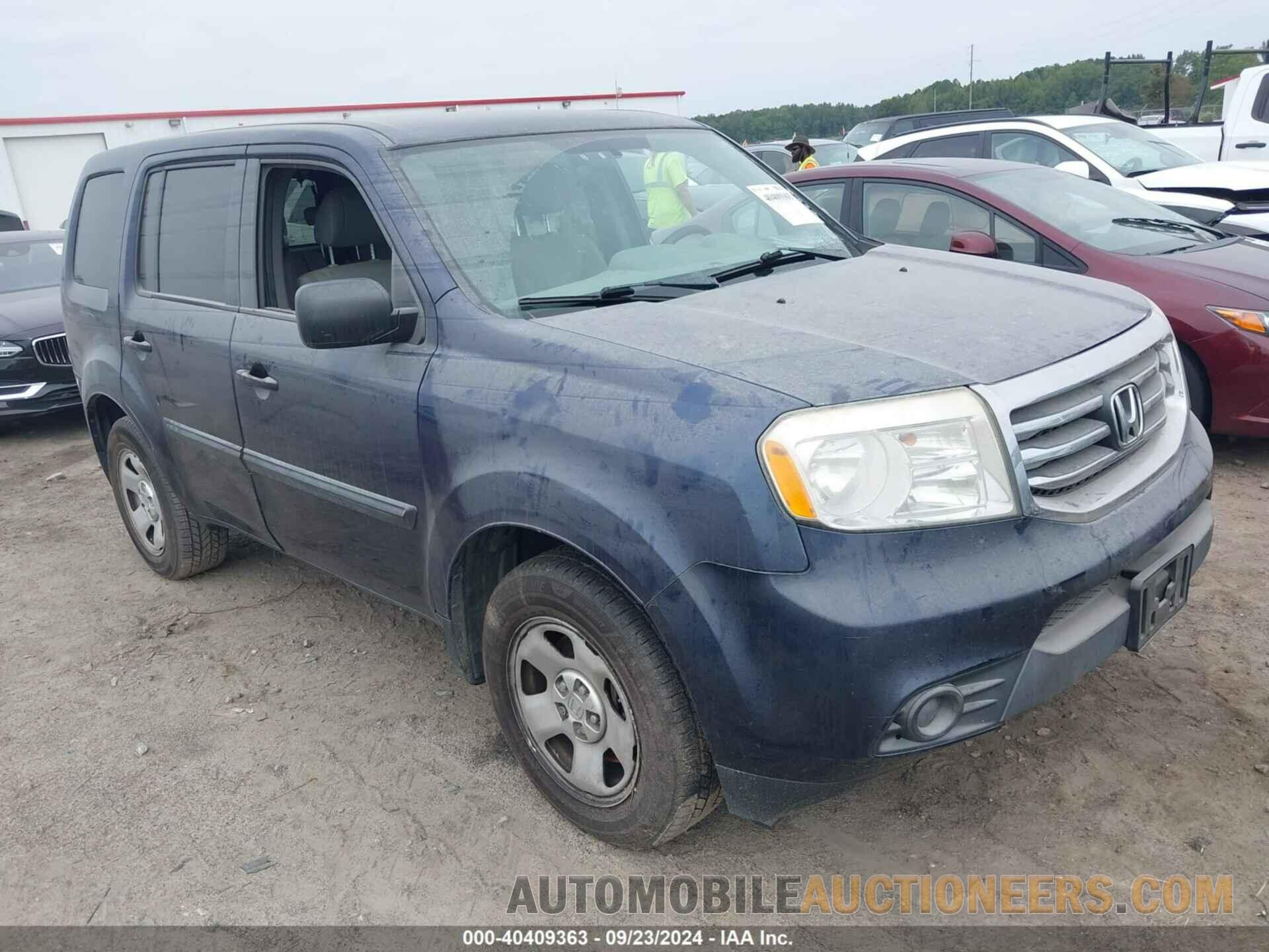 5FNYF3H20EB016328 HONDA PILOT 2014