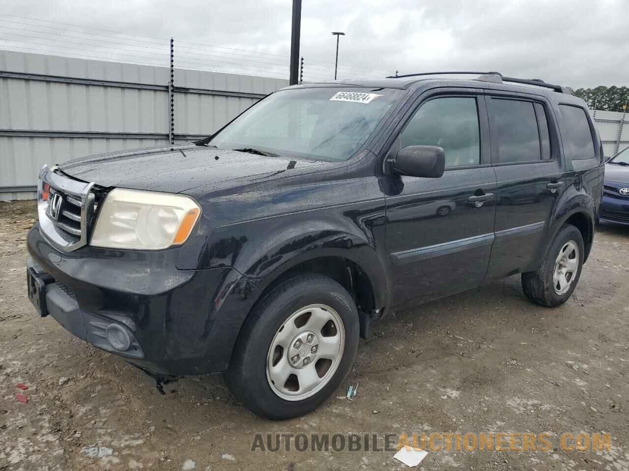 5FNYF3H21CB039582 HONDA PILOT 2012