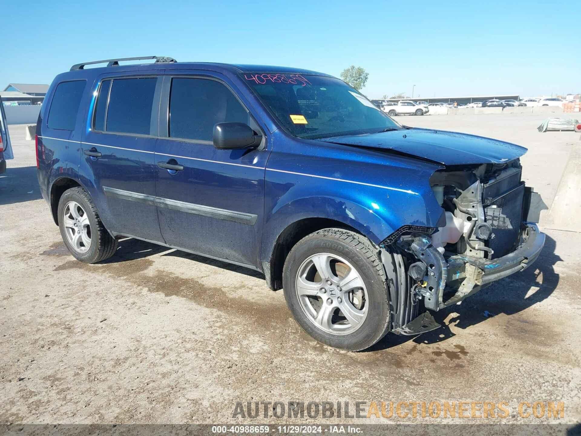 5FNYF3H21DB033623 HONDA PILOT 2013