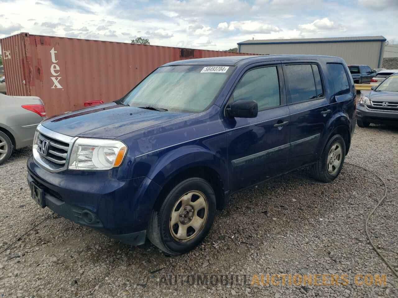 5FNYF3H21FB007459 HONDA PILOT 2015