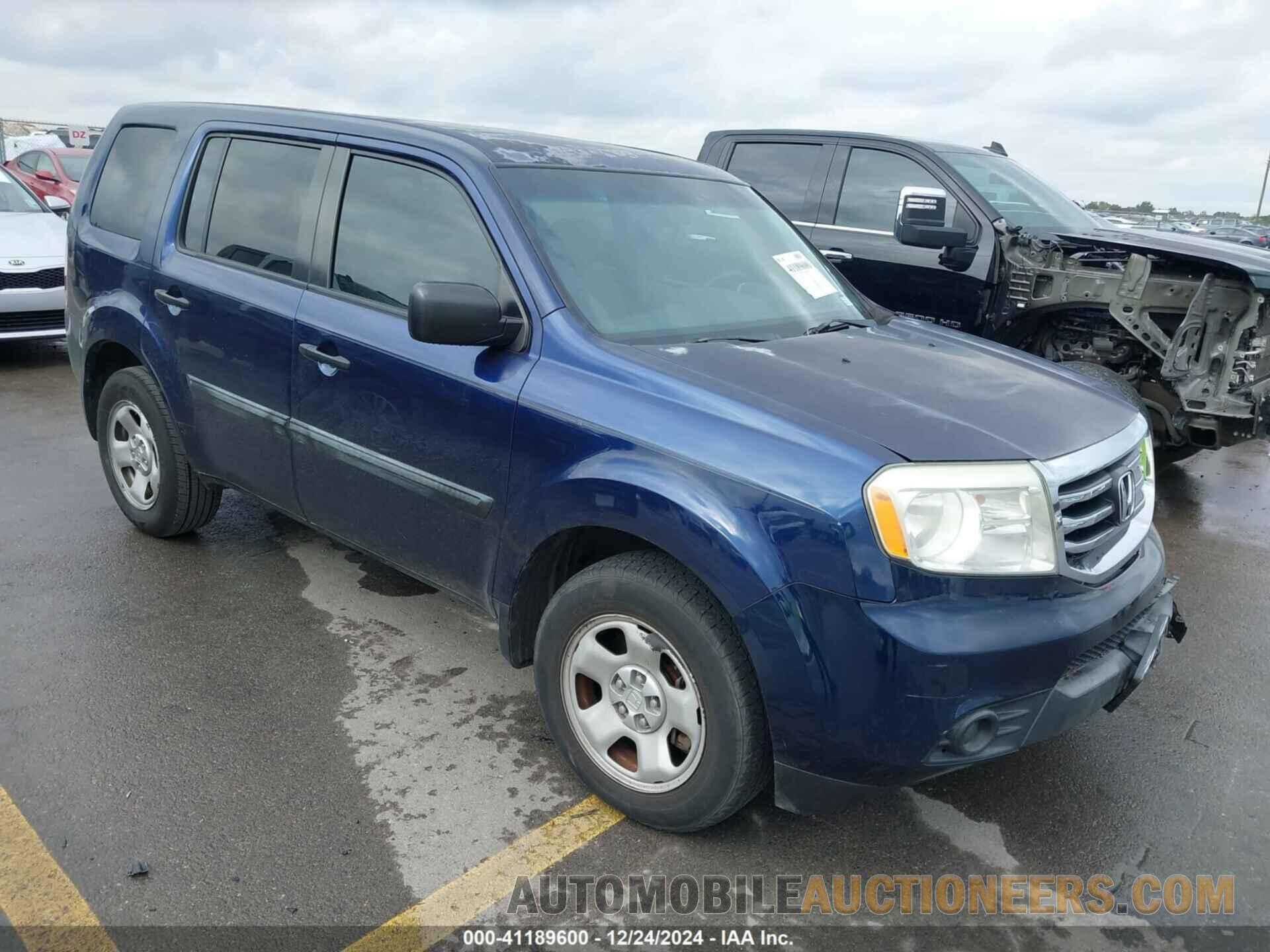 5FNYF3H27DB005020 HONDA PILOT 2013