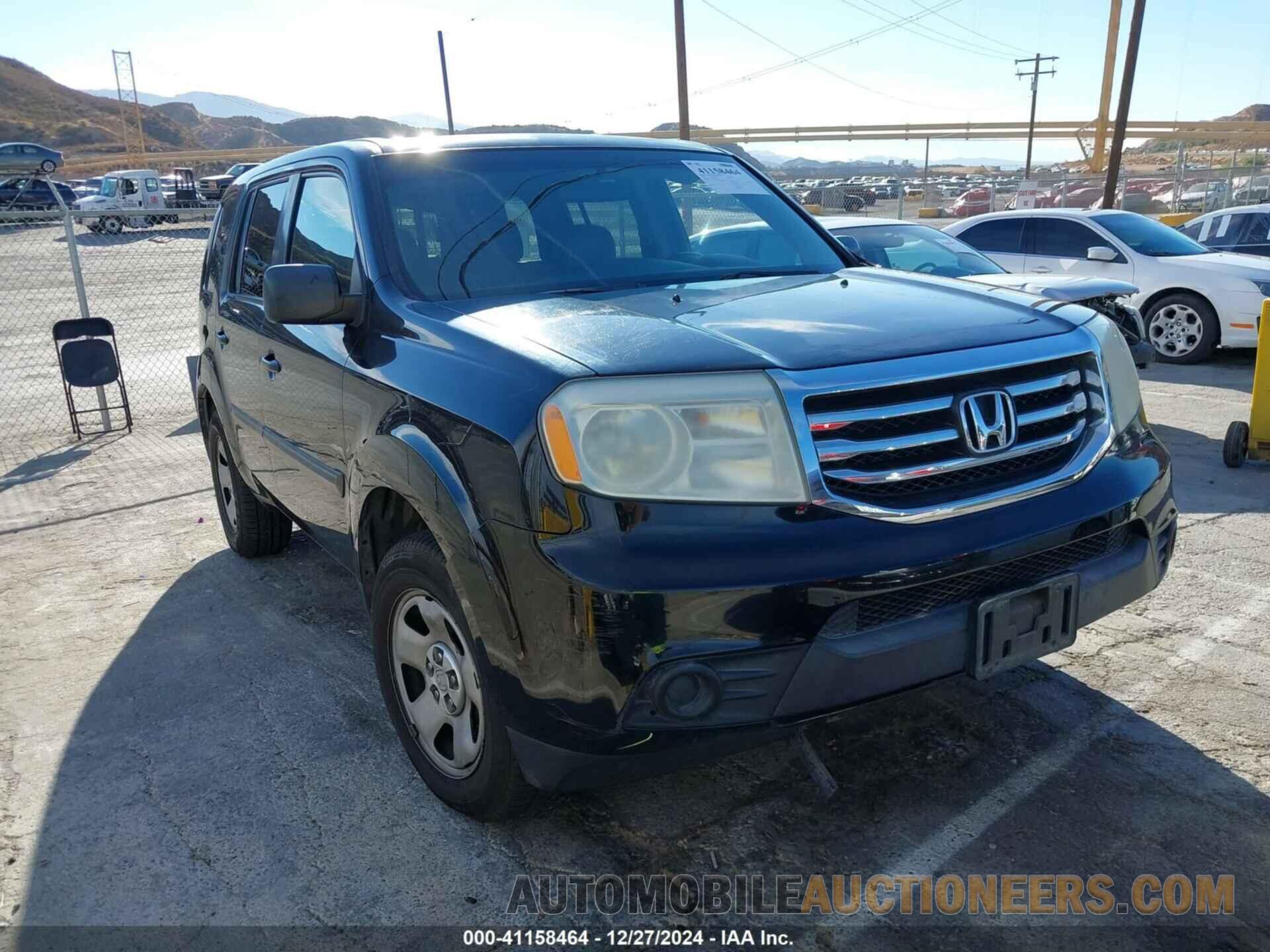 5FNYF3H28DB038026 HONDA PILOT 2013