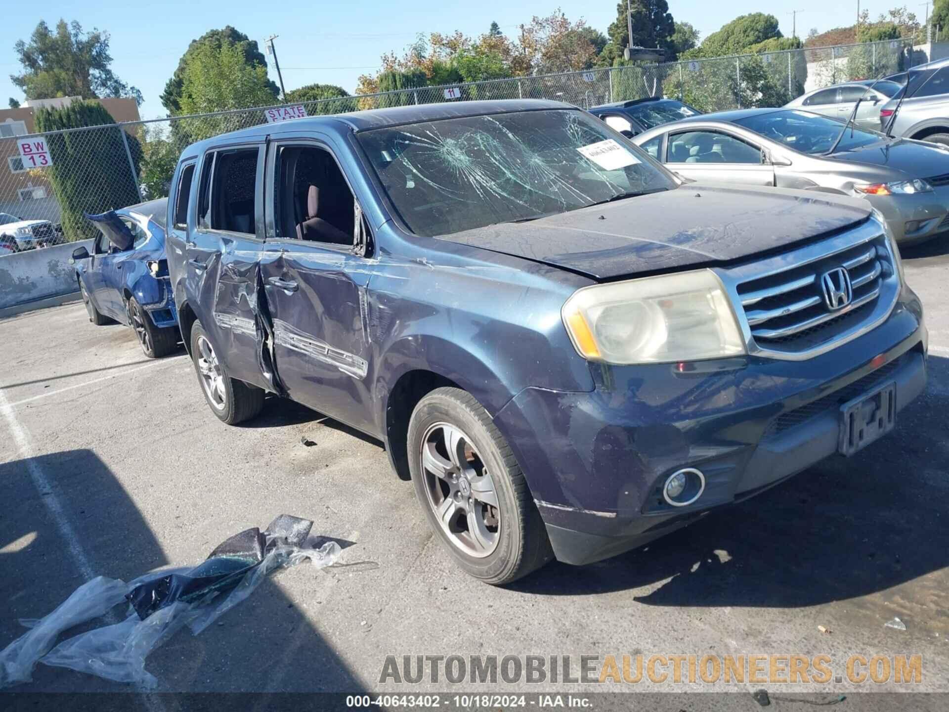 5FNYF3H49CB027200 HONDA PILOT 2012