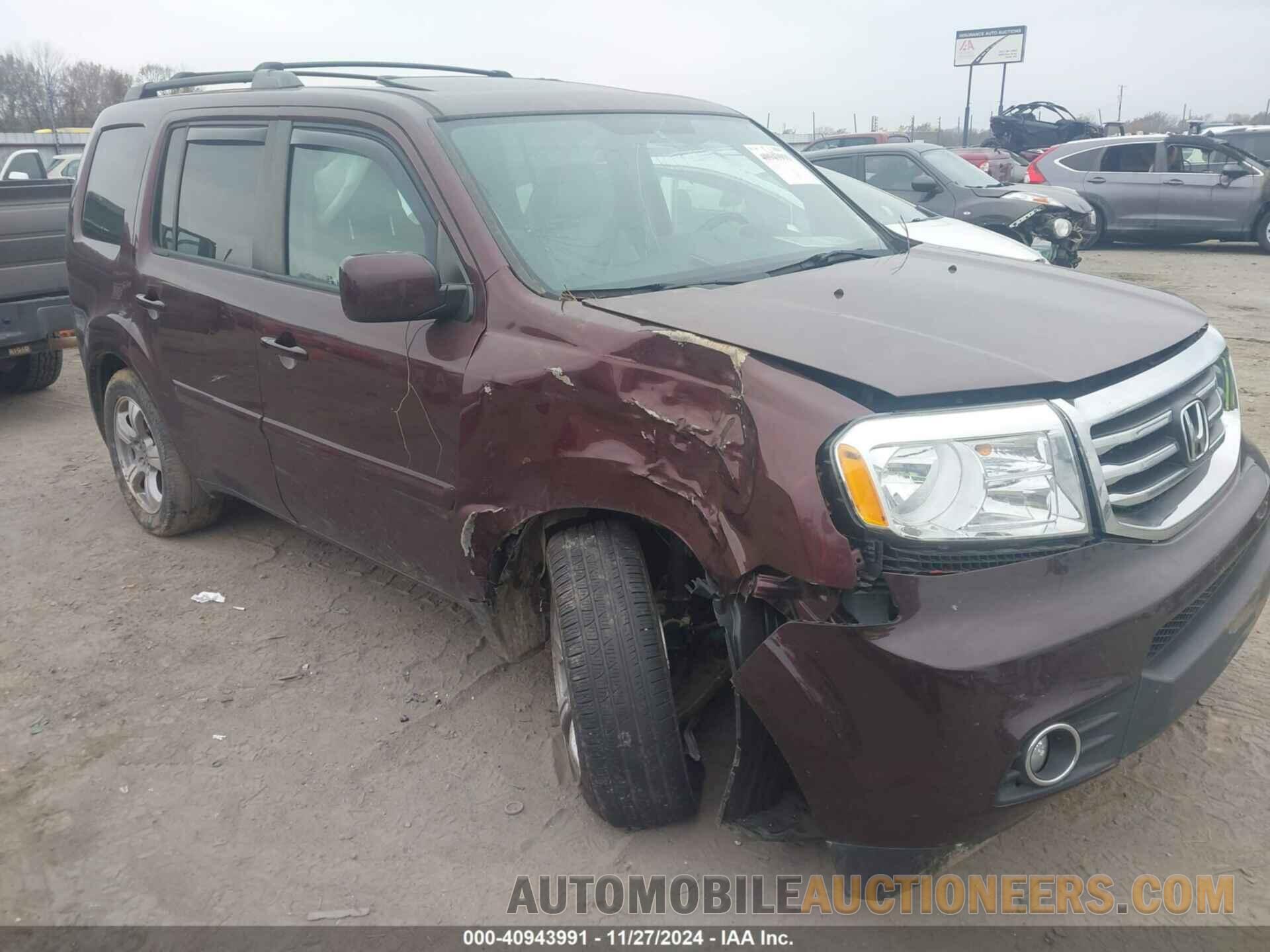 5FNYF3H50DB036295 HONDA PILOT 2013