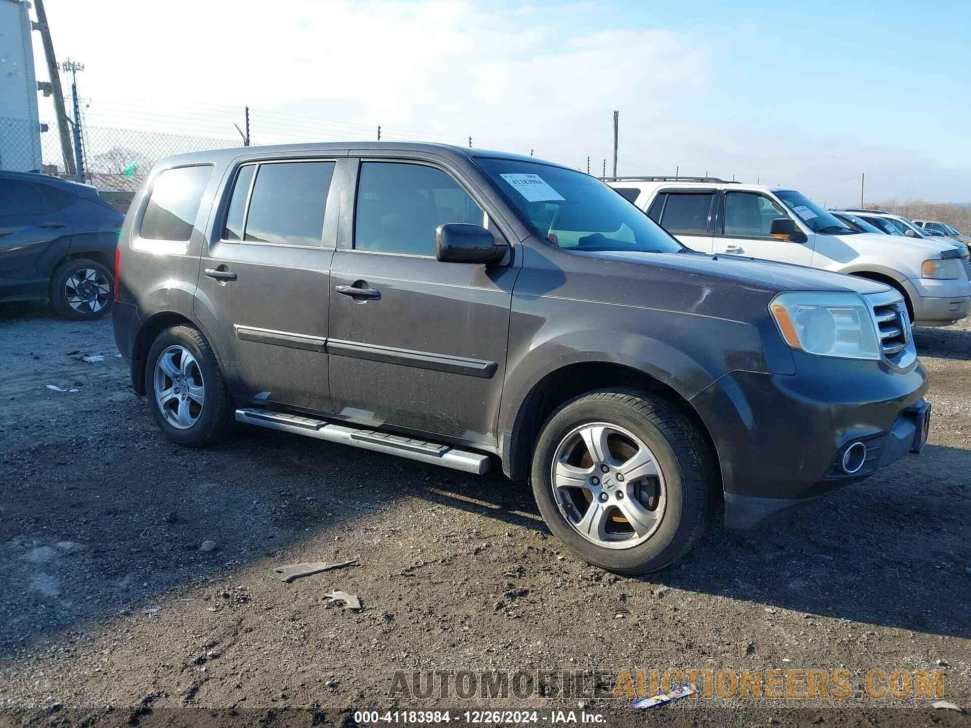 5FNYF3H55CB038476 HONDA PILOT 2012