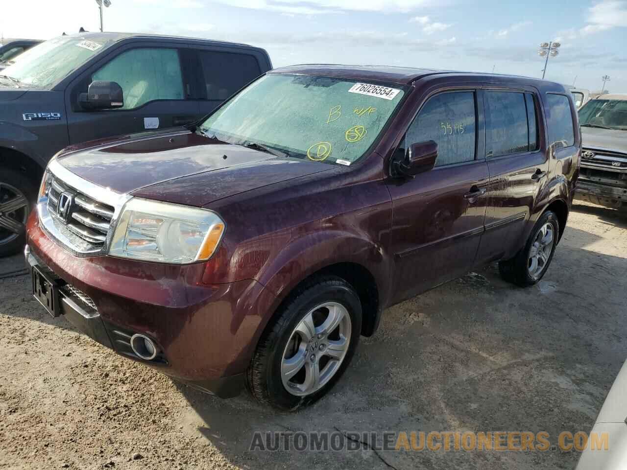 5FNYF3H59DB038367 HONDA PILOT 2013